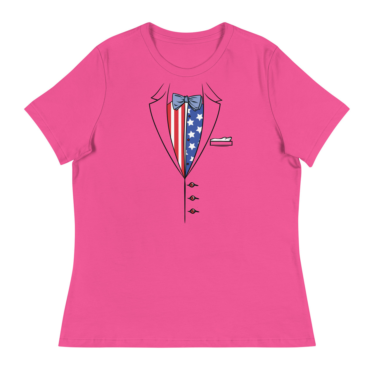 American Tuxedo Women's Relaxed T-Shirt - Bella + Canvas 6400 