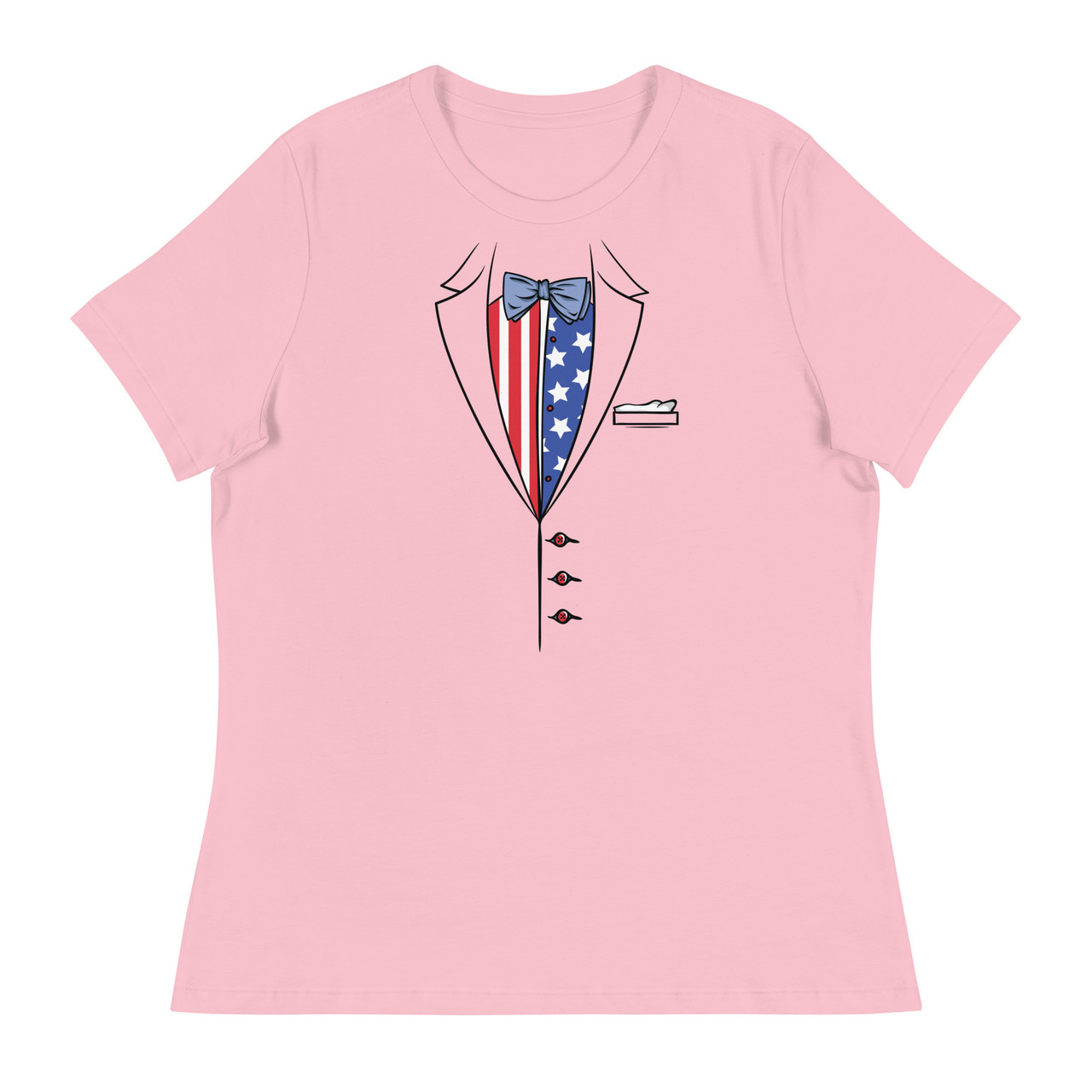 American Tuxedo Women's Relaxed T-Shirt - Bella + Canvas 6400 
