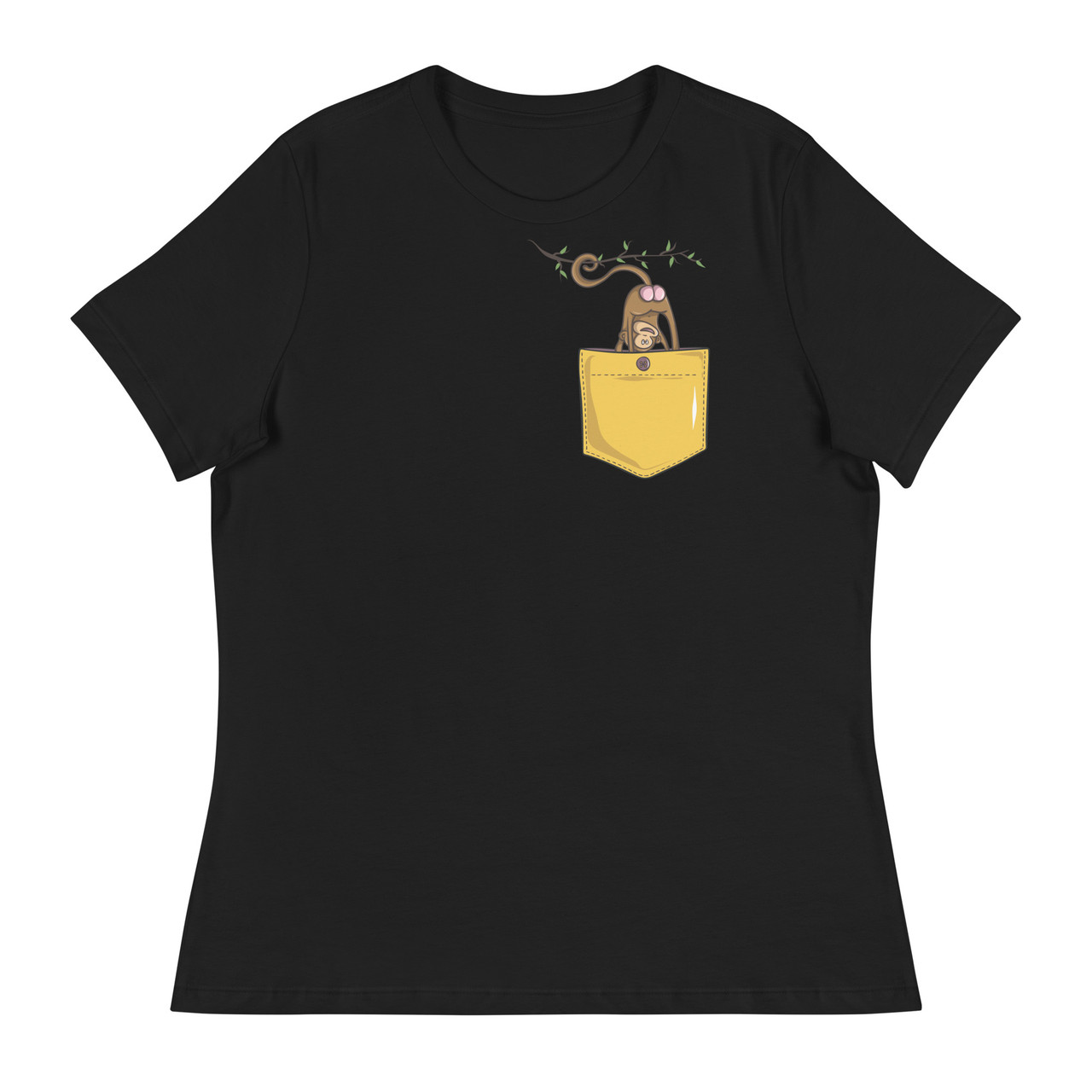 Monkey Butt Pocket Women's Relaxed T-Shirt - Bella + Canvas 6400 