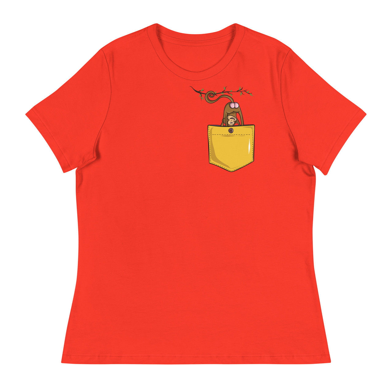 Monkey Butt Pocket Women's Relaxed T-Shirt - Bella + Canvas 6400 