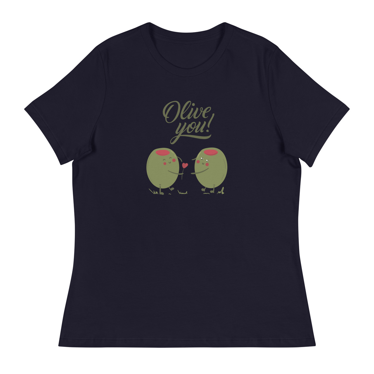 Olive You Women's Relaxed T-Shirt - Bella + Canvas 6400 