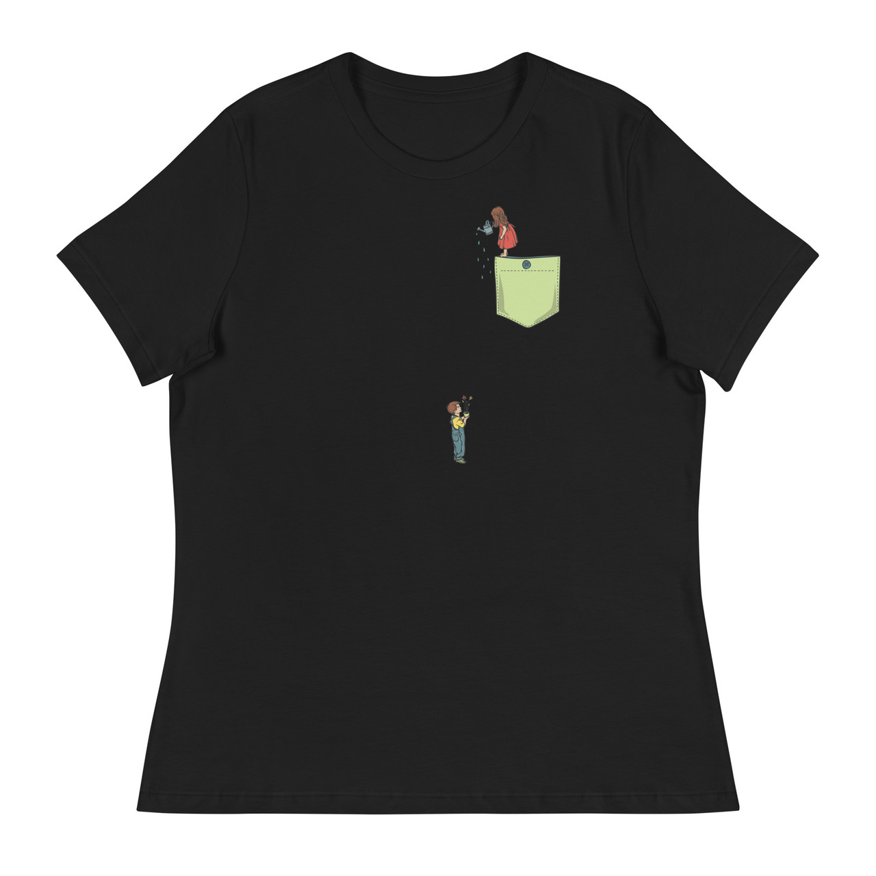 Watering Flowers Women's Relaxed T-Shirt - Bella + Canvas 6400 