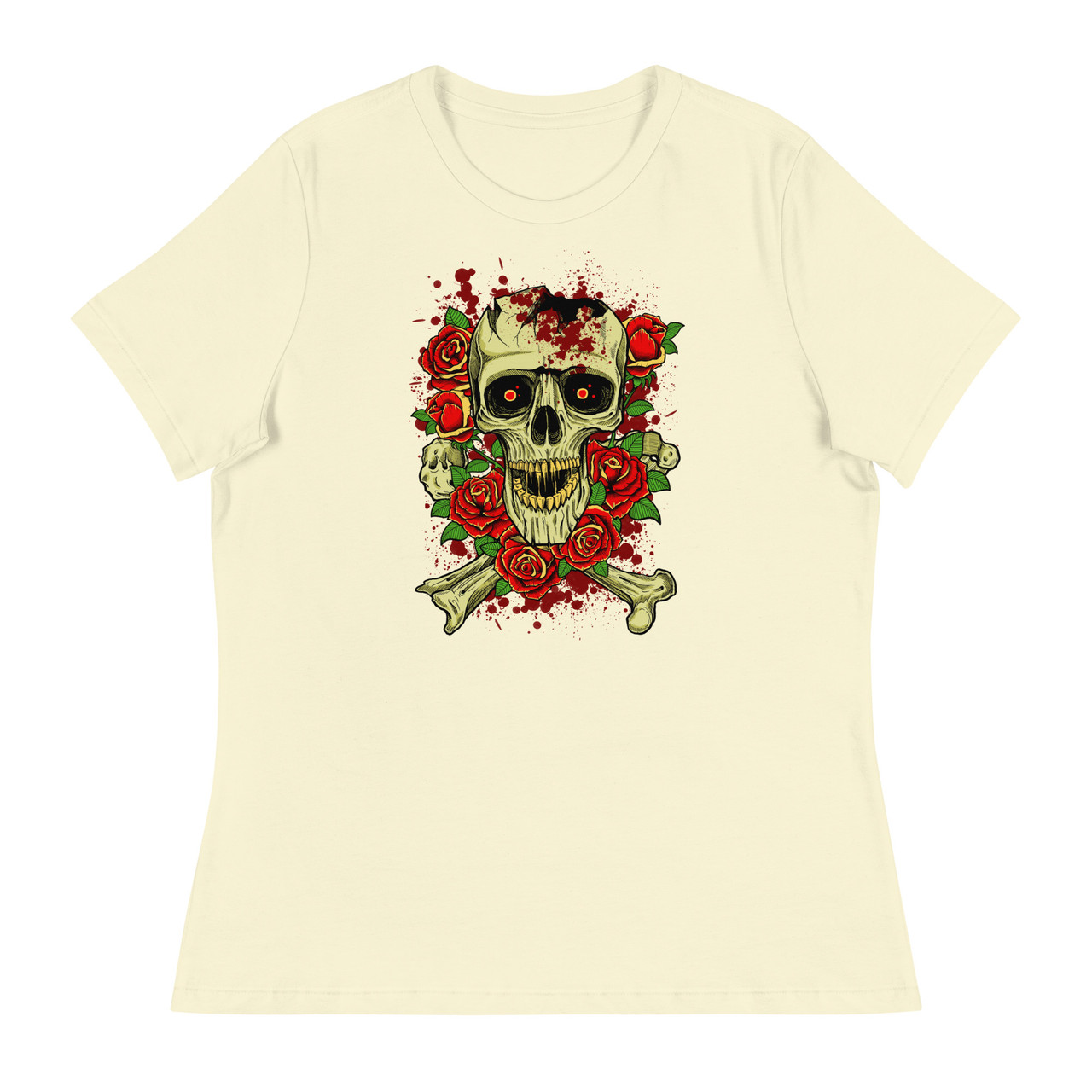 Broken Skull Women's Relaxed T-Shirt - Bella + Canvas 6400 