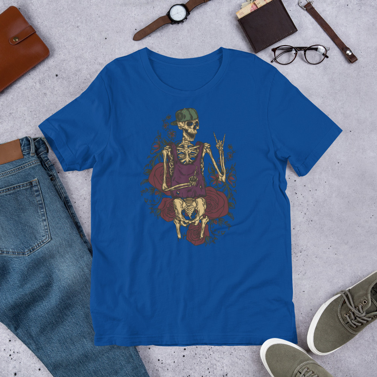 True Royal T-Shirt - Bella + Canvas 3001 Cool Guy