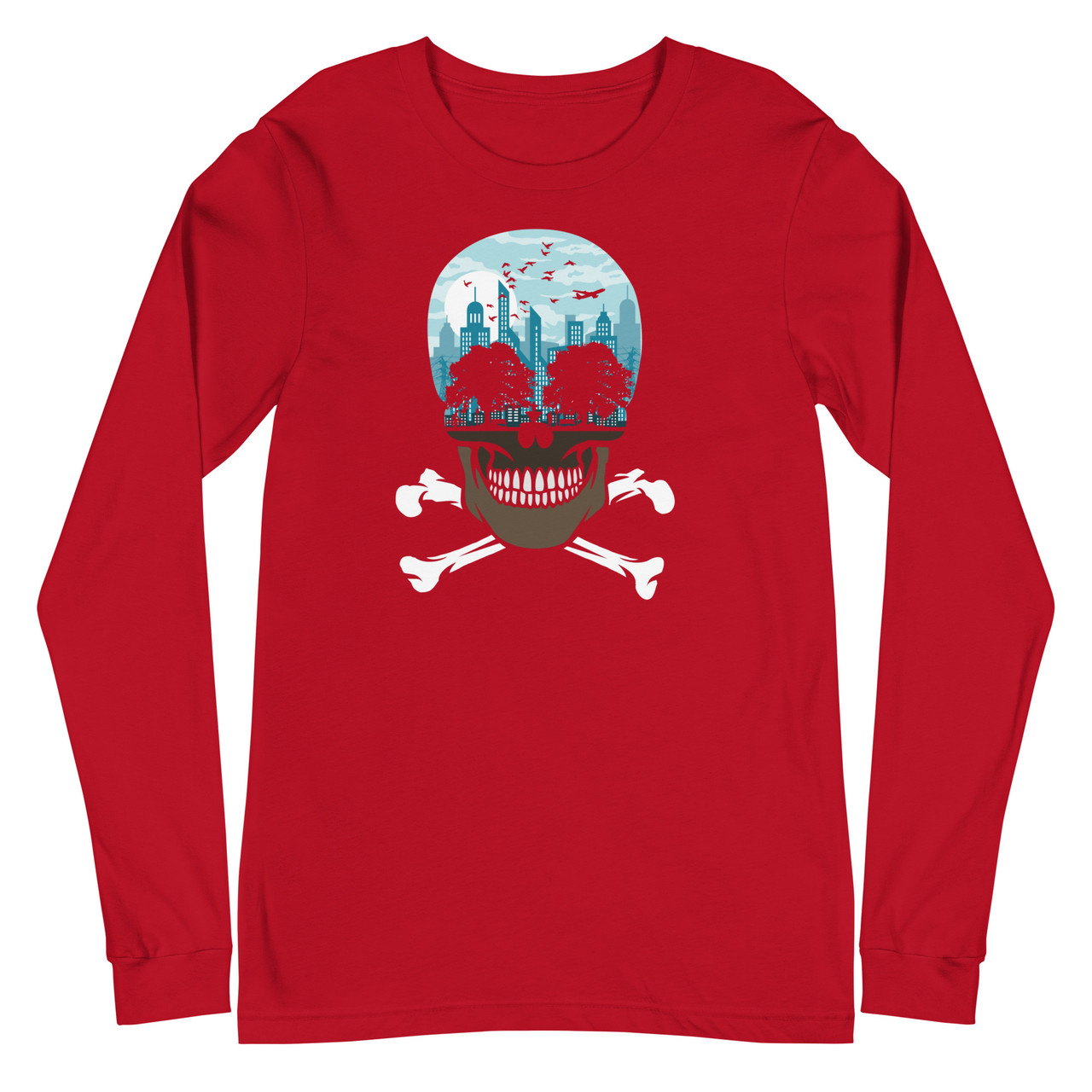 Death City Unisex Long Sleeve Tee - Bella + Canvas 3501 