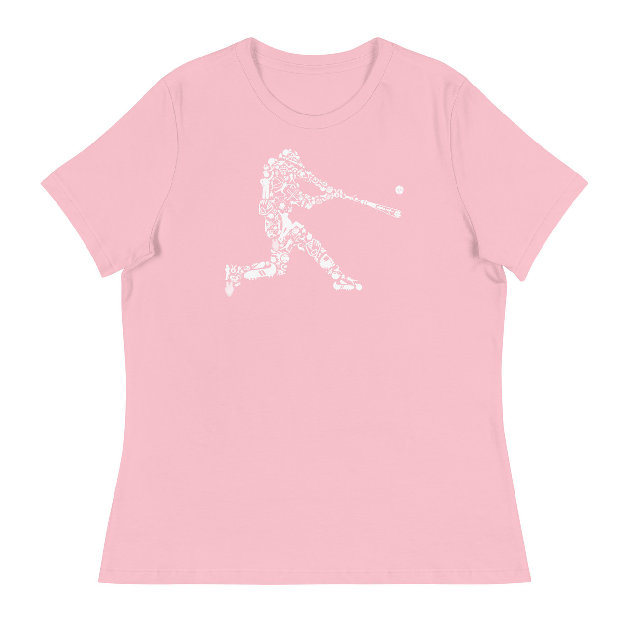 Baseball Player Women's Relaxed T-Shirt - Bella + Canvas 6400 