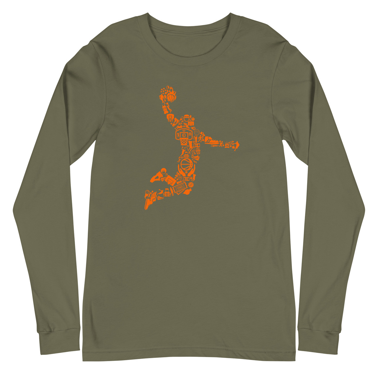 Basketball Player Unisex Long Sleeve Tee - Bella + Canvas 3501 