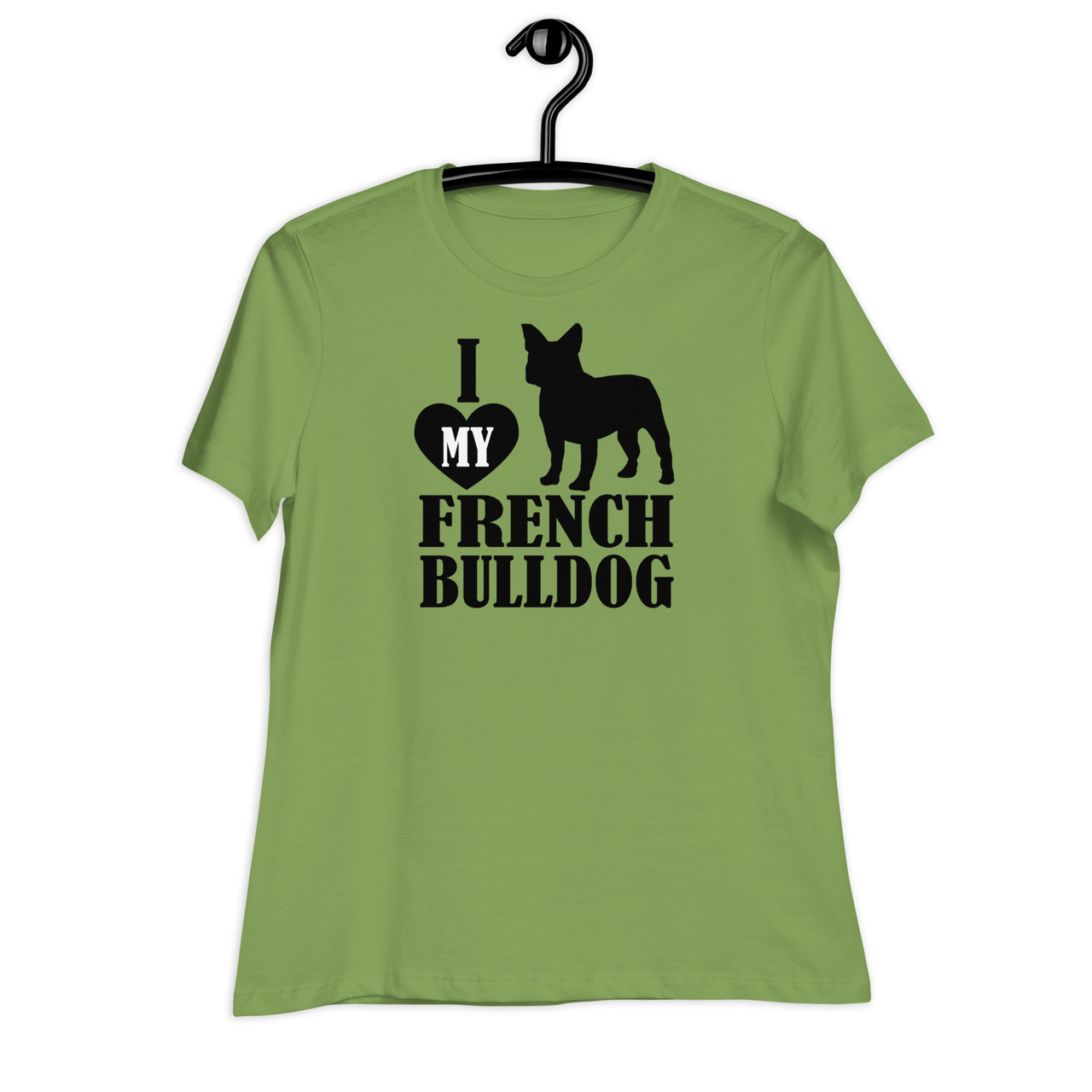 I Love My French Bulldog Women's Relaxed T-Shirt - Bella + Canvas 6400