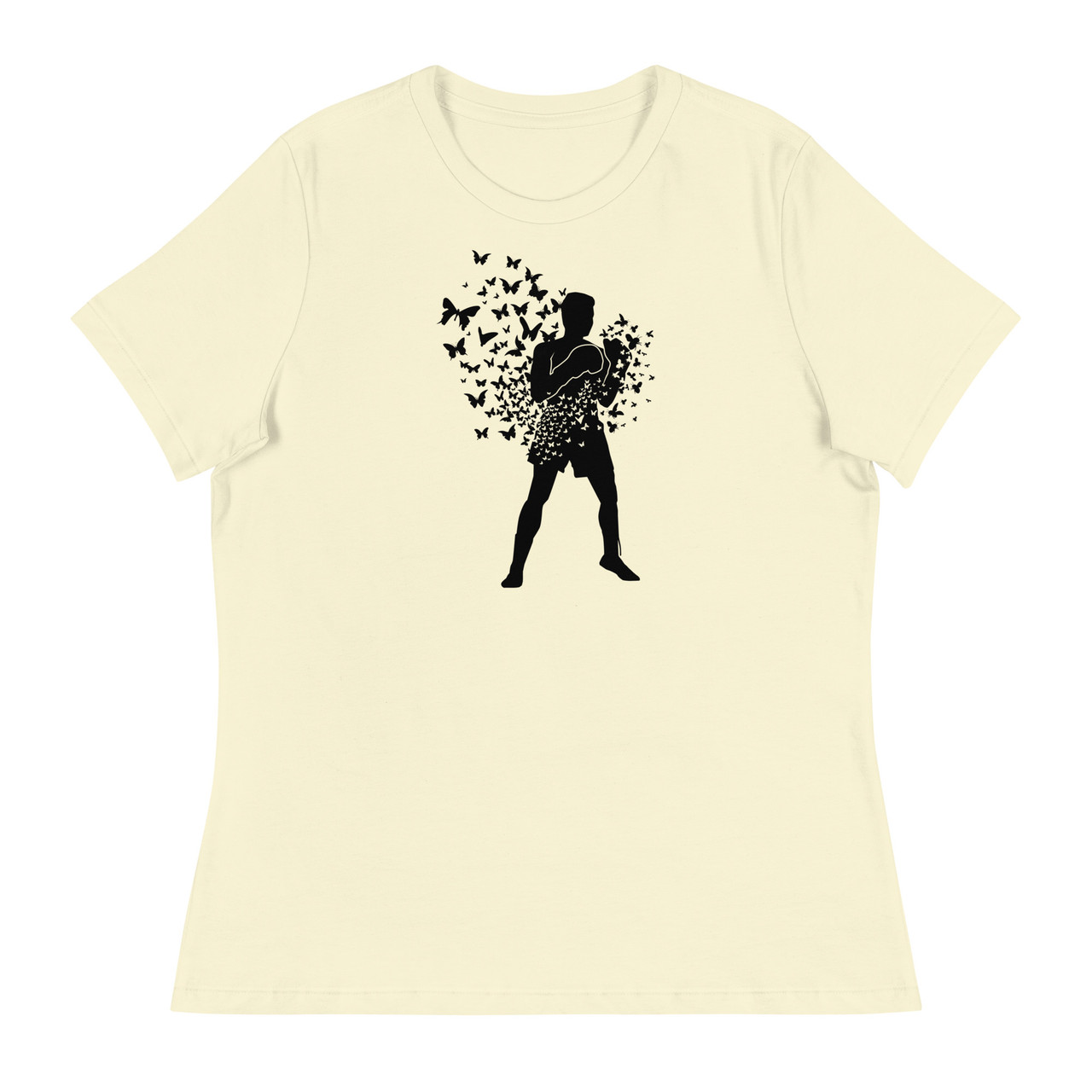 Float Like A Butterfly Sting Like A Bee Women's Relaxed T-Shirt - Bella + Canvas 6400 