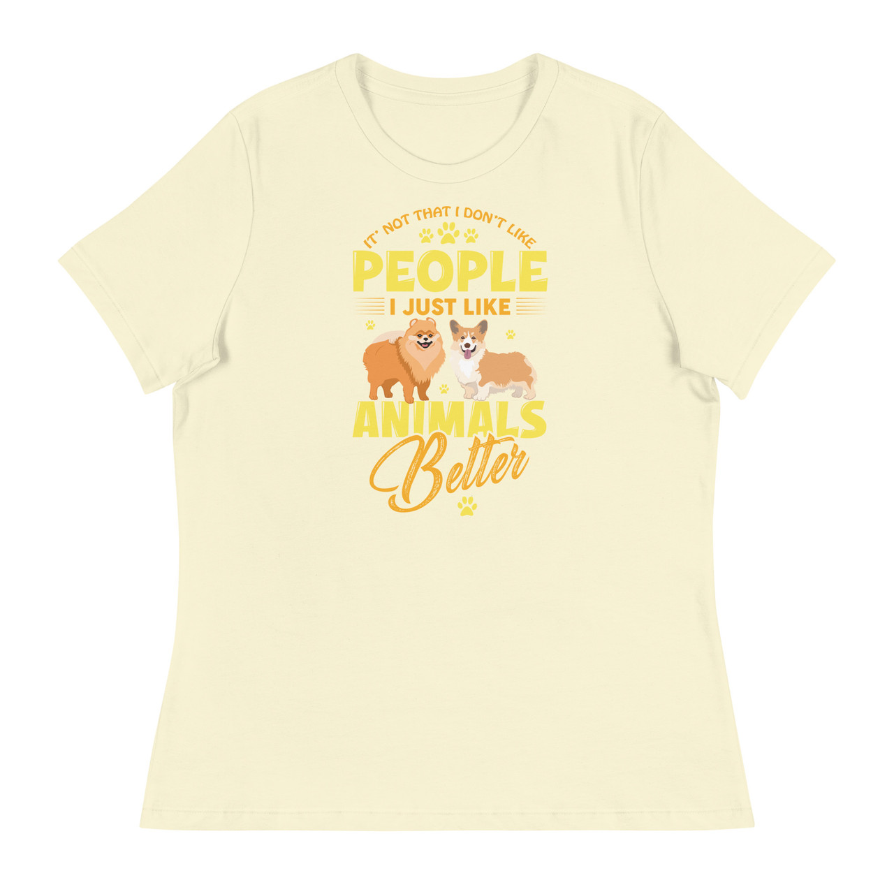 It's Not That I Don't Like People Women's Relaxed T-Shirt - Bella + Canvas 6400 