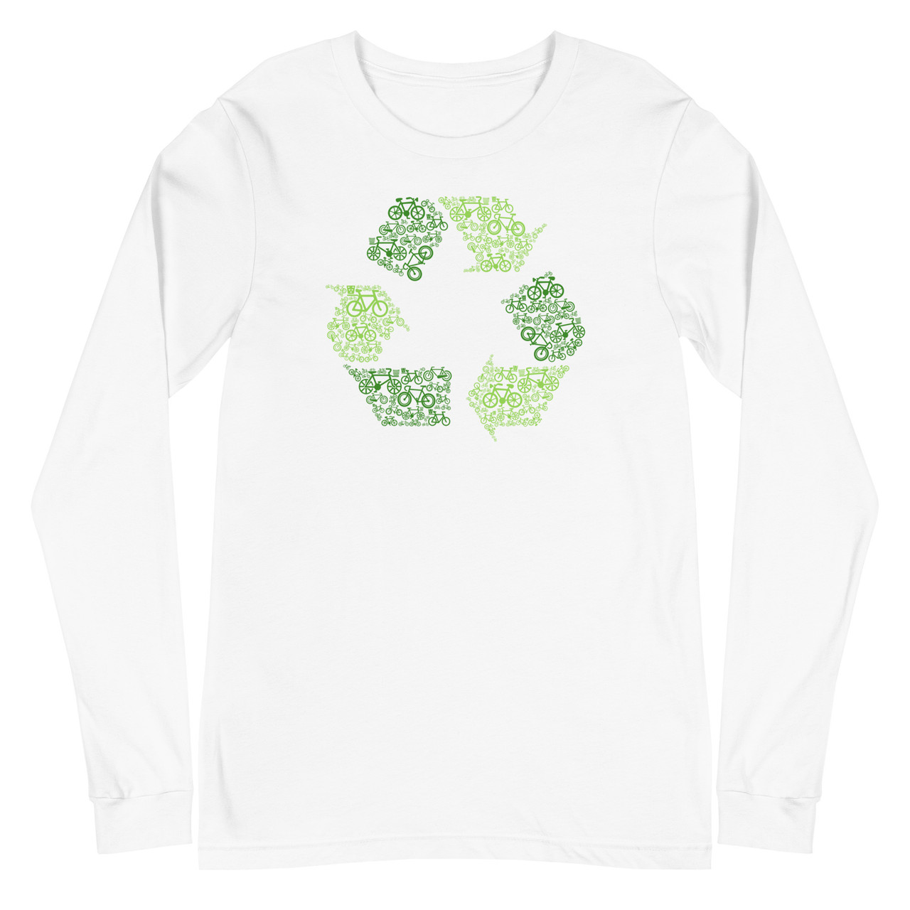 ReCycling Unisex Long Sleeve Tee - Bella + Canvas 3501 