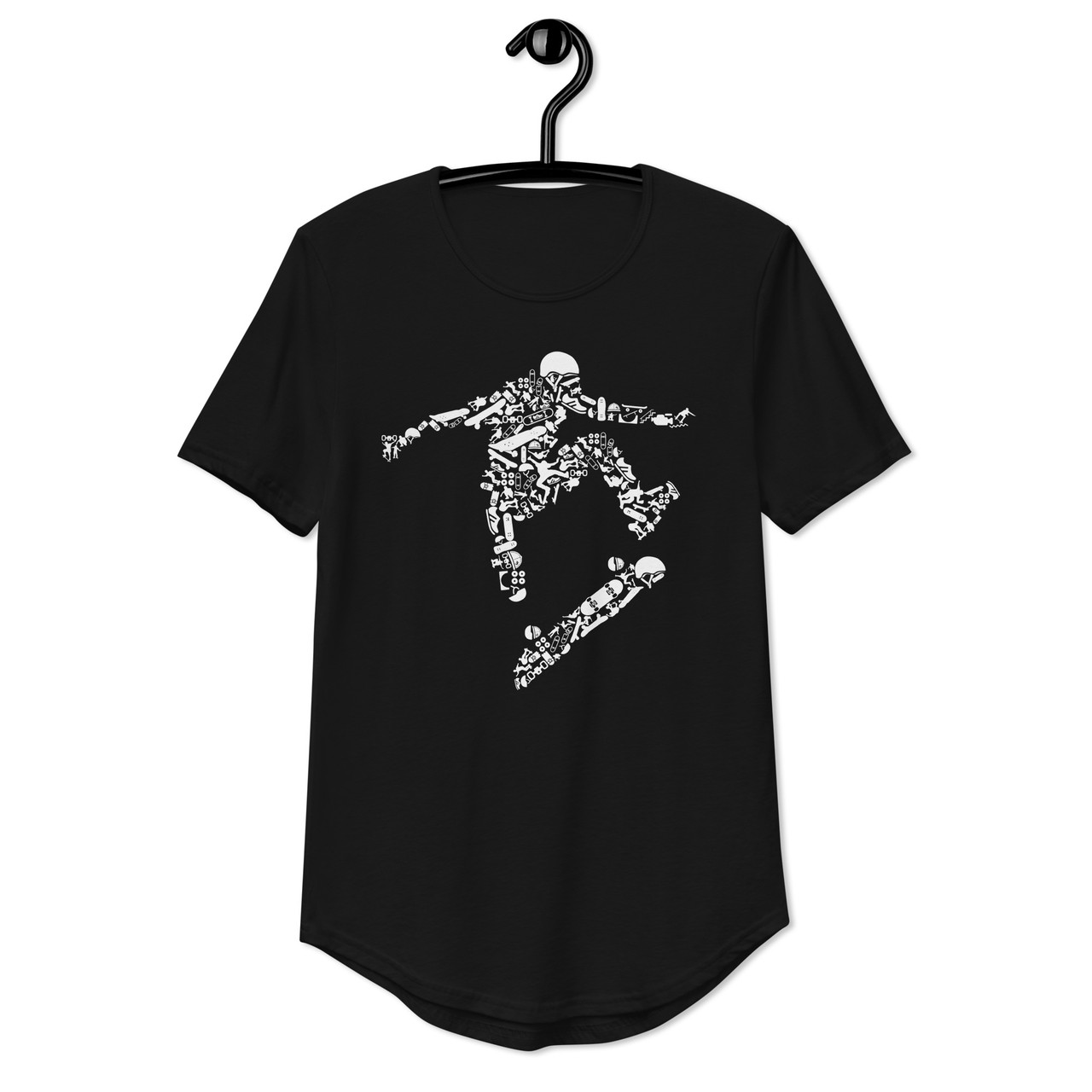 Skater Curved Hem Tee - Bella + Canvas 3003 