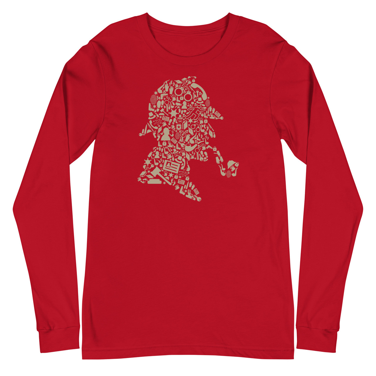 Sherlock Holmes Unisex Long Sleeve Tee - Bella + Canvas 3501 