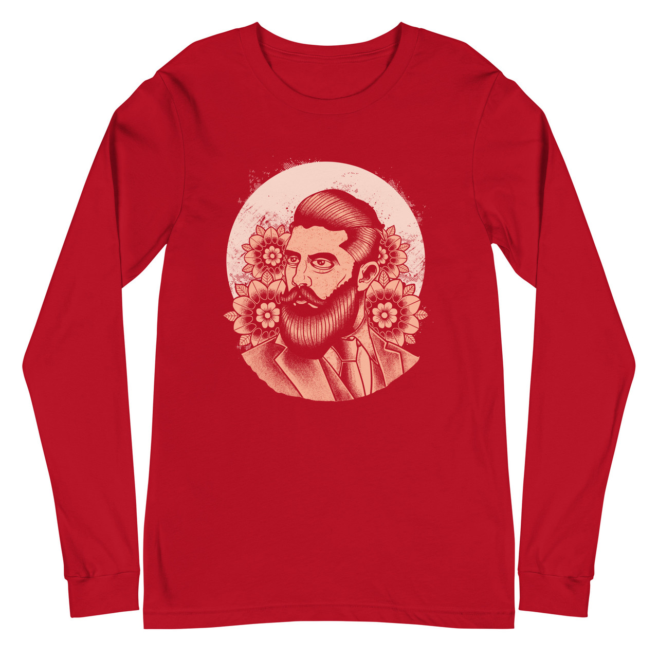 Beard Pomade Unisex Long Sleeve Tee - Bella + Canvas 3501 