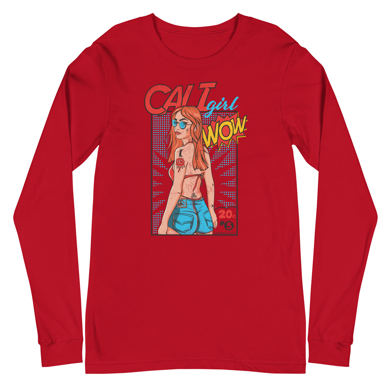 Cali Girl Unisex Long Sleeve Tee - Bella + Canvas 3501 