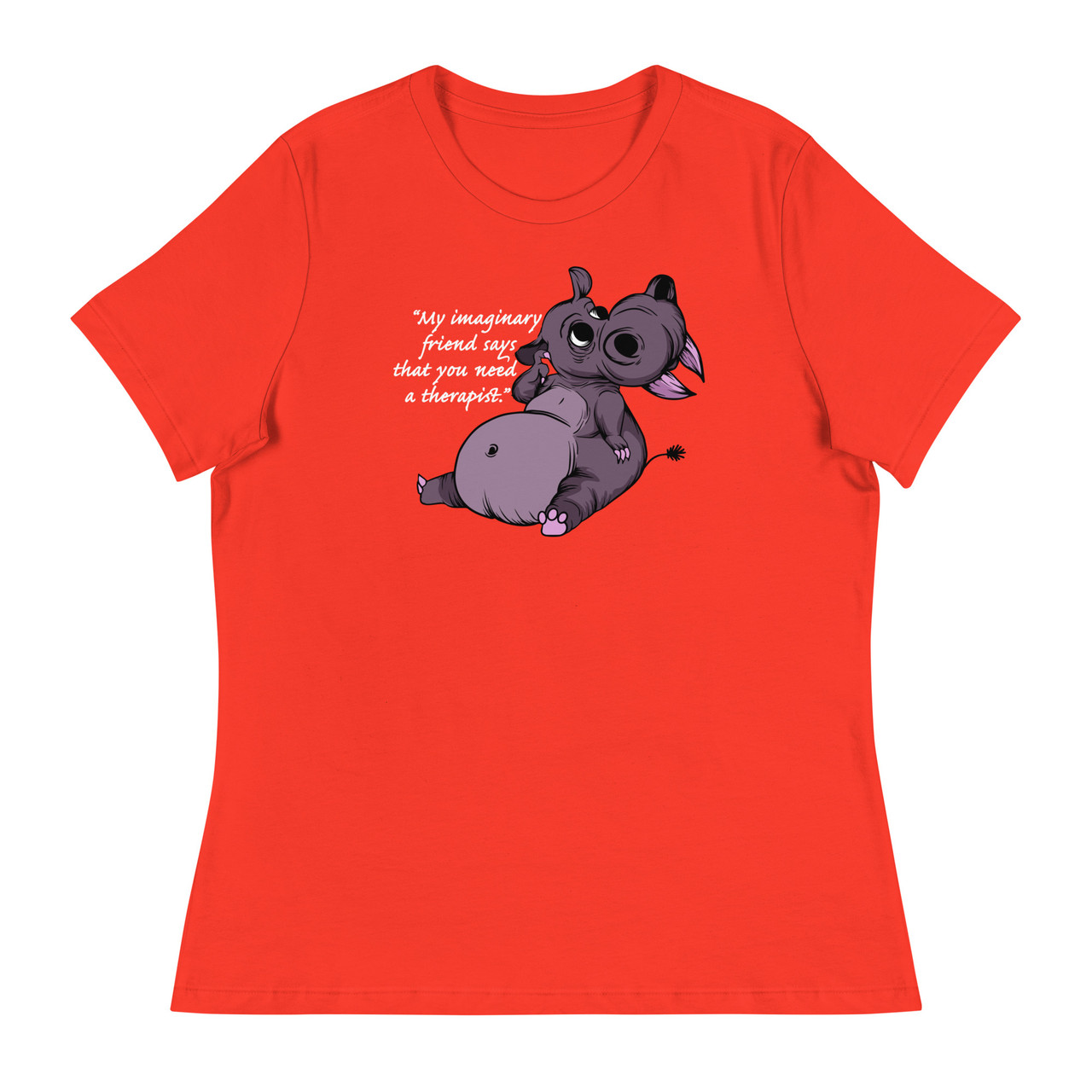 My imaginary friend Women's Relaxed T-Shirt - Bella + Canvas 6400 