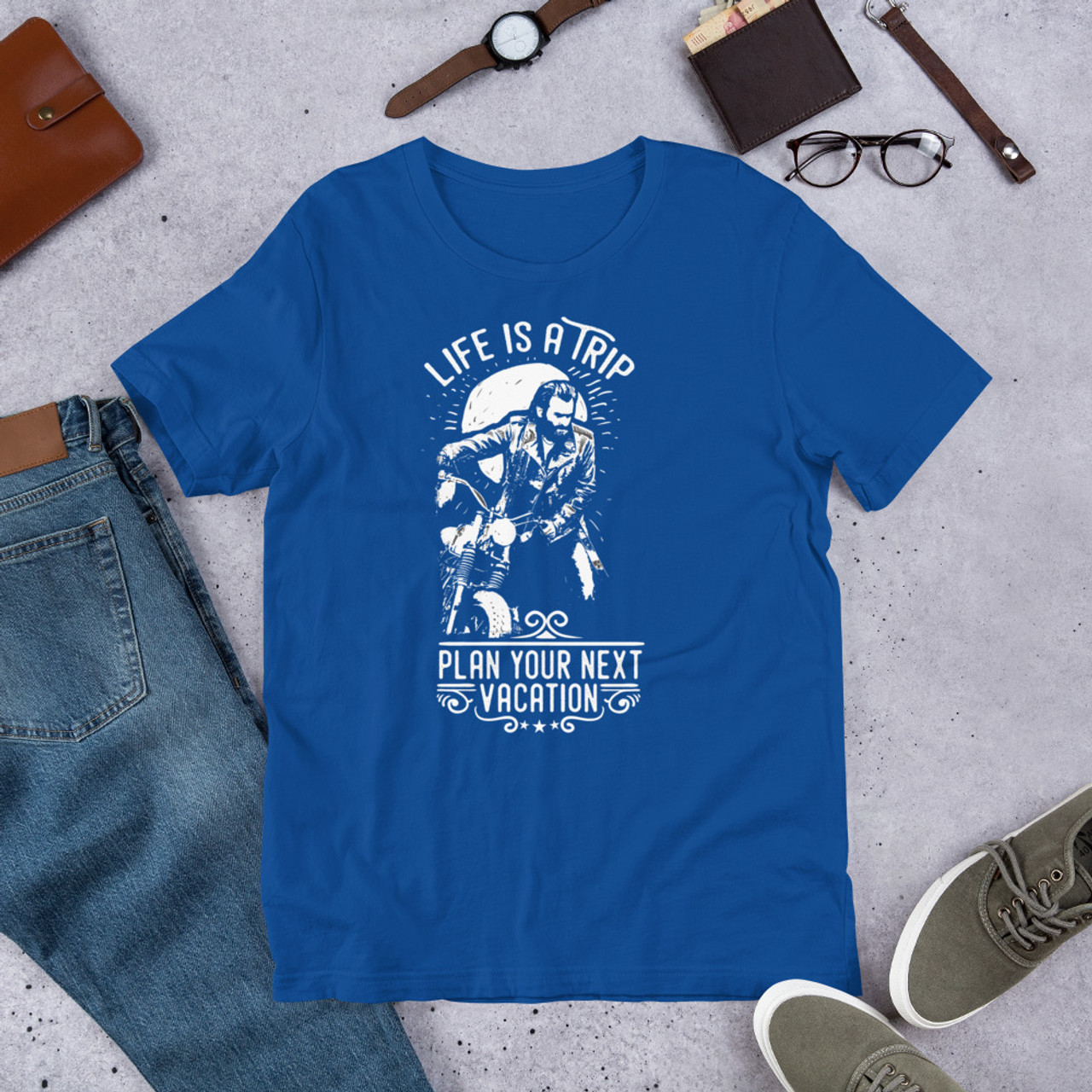 True Royal  t shirt Born to Ride