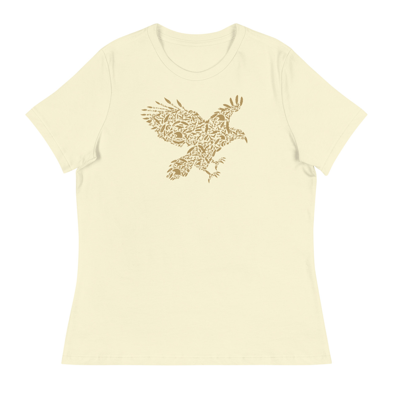 Eagle Feather Women's Relaxed T-Shirt - Bella + Canvas 6400 