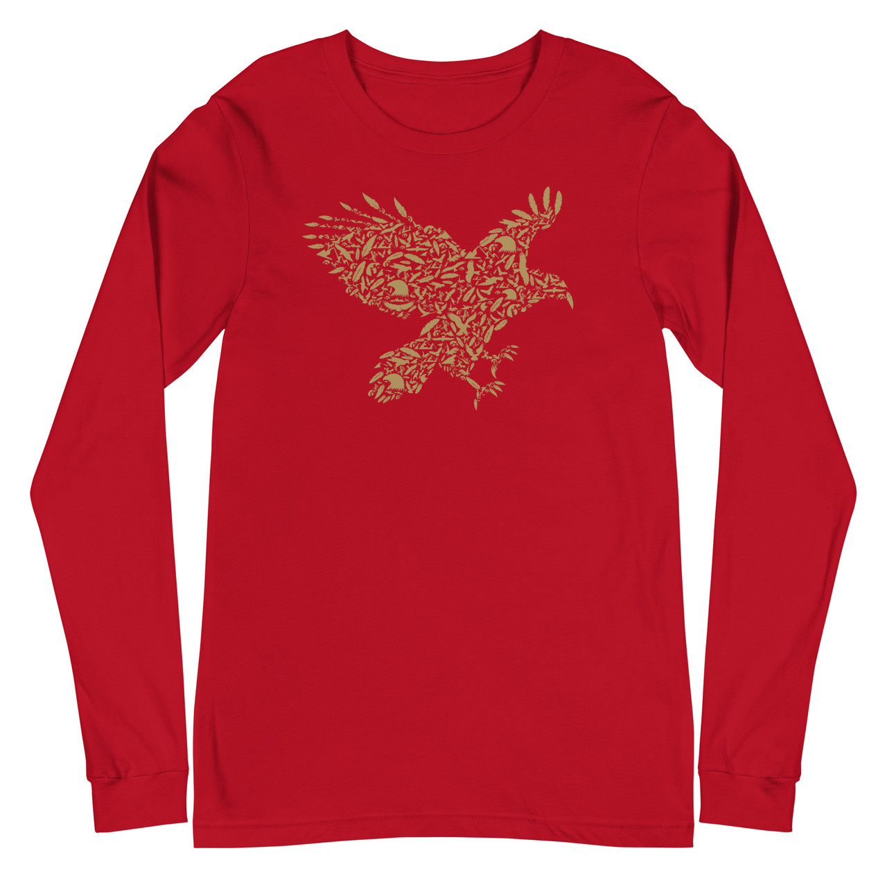 Eagle Feather Unisex Long Sleeve Tee - Bella + Canvas 3501 