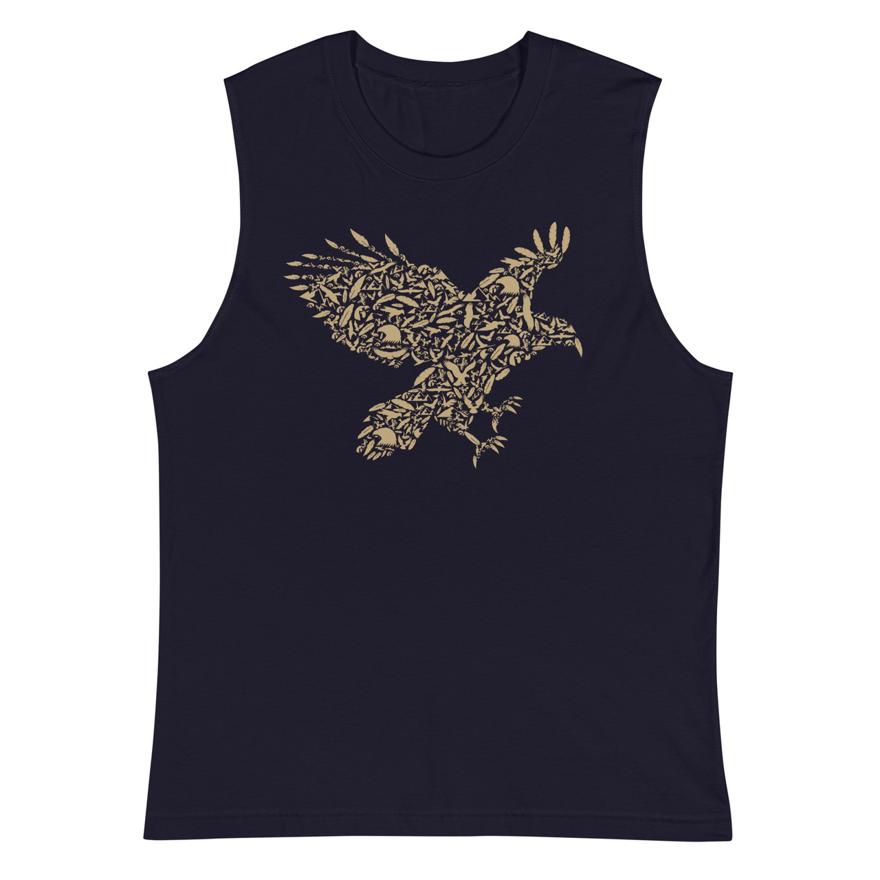 Eagle Feather Unisex Muscle Shirt - Bella + Canvas 3483 