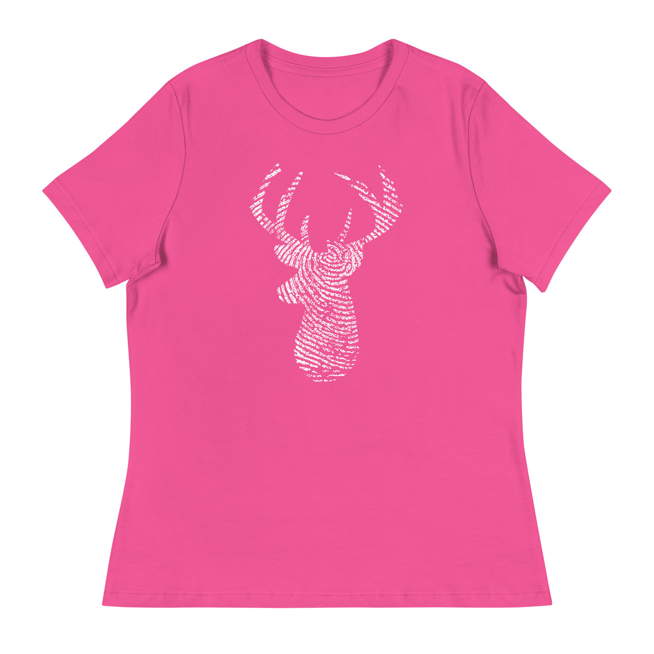 Deer Print Women's Relaxed T-Shirt - Bella + Canvas 6400