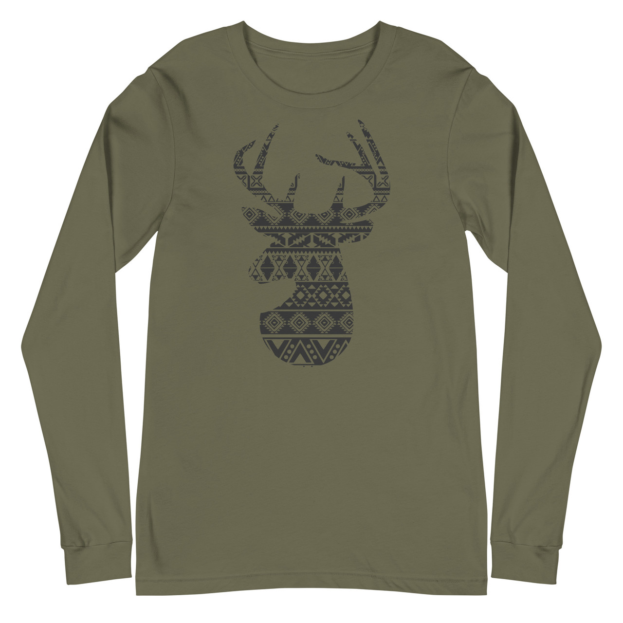 Deer Silhouette Unisex Long Sleeve Tee - Bella + Canvas 3501