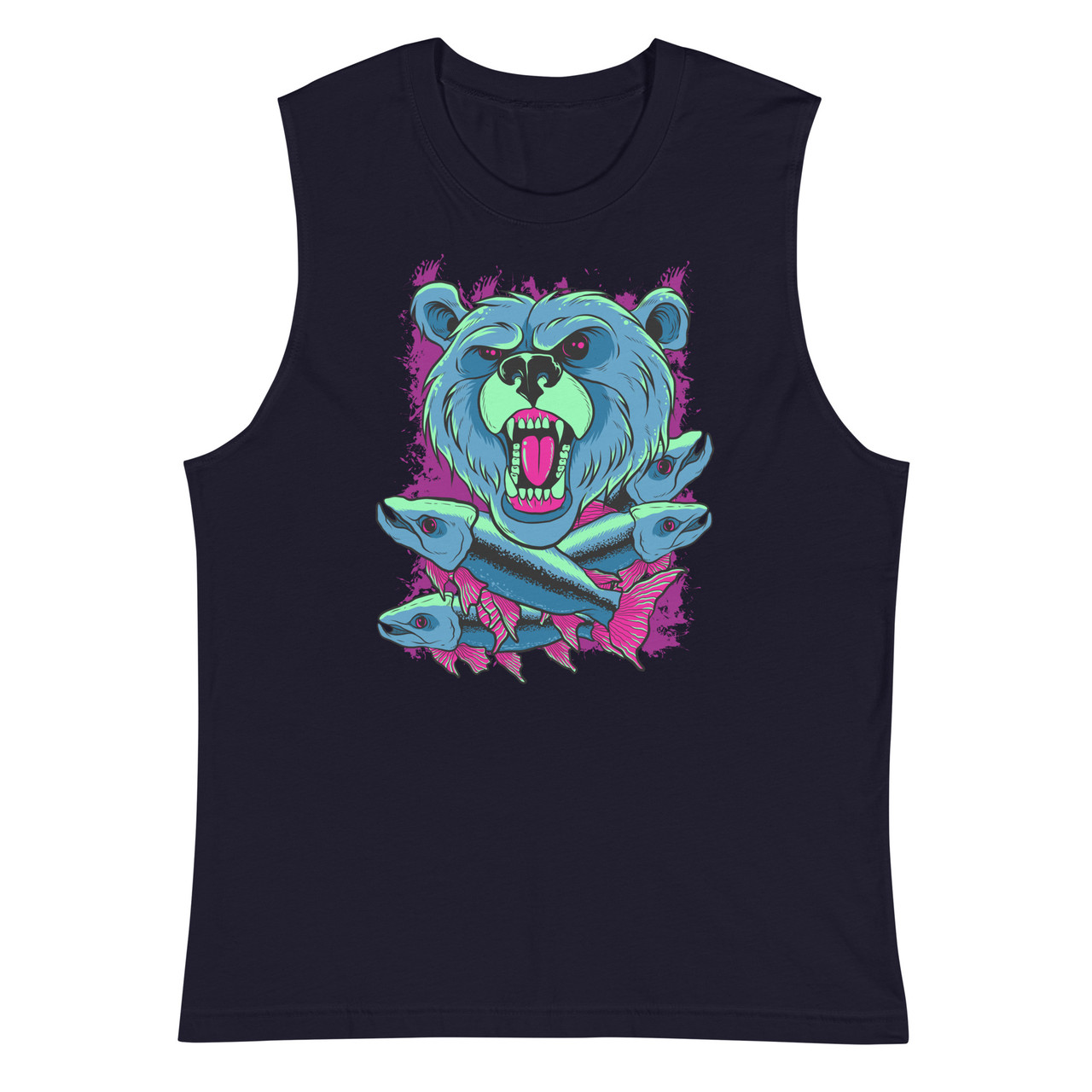 Grizzly Bear Unisex Muscle Shirt - Bella + Canvas 3483 