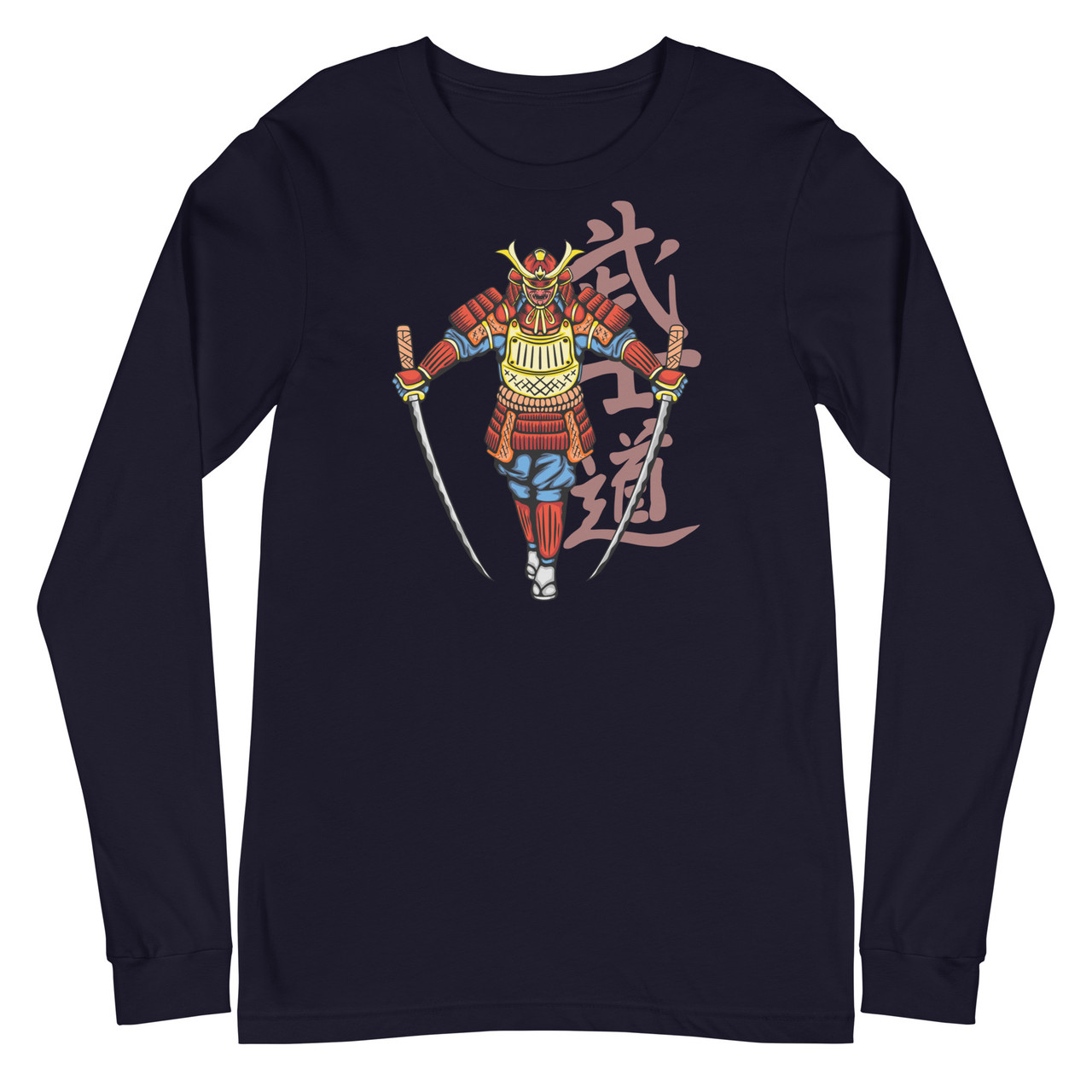 Samurai 4 Unisex Long Sleeve Tee - Bella + Canvas 3501 