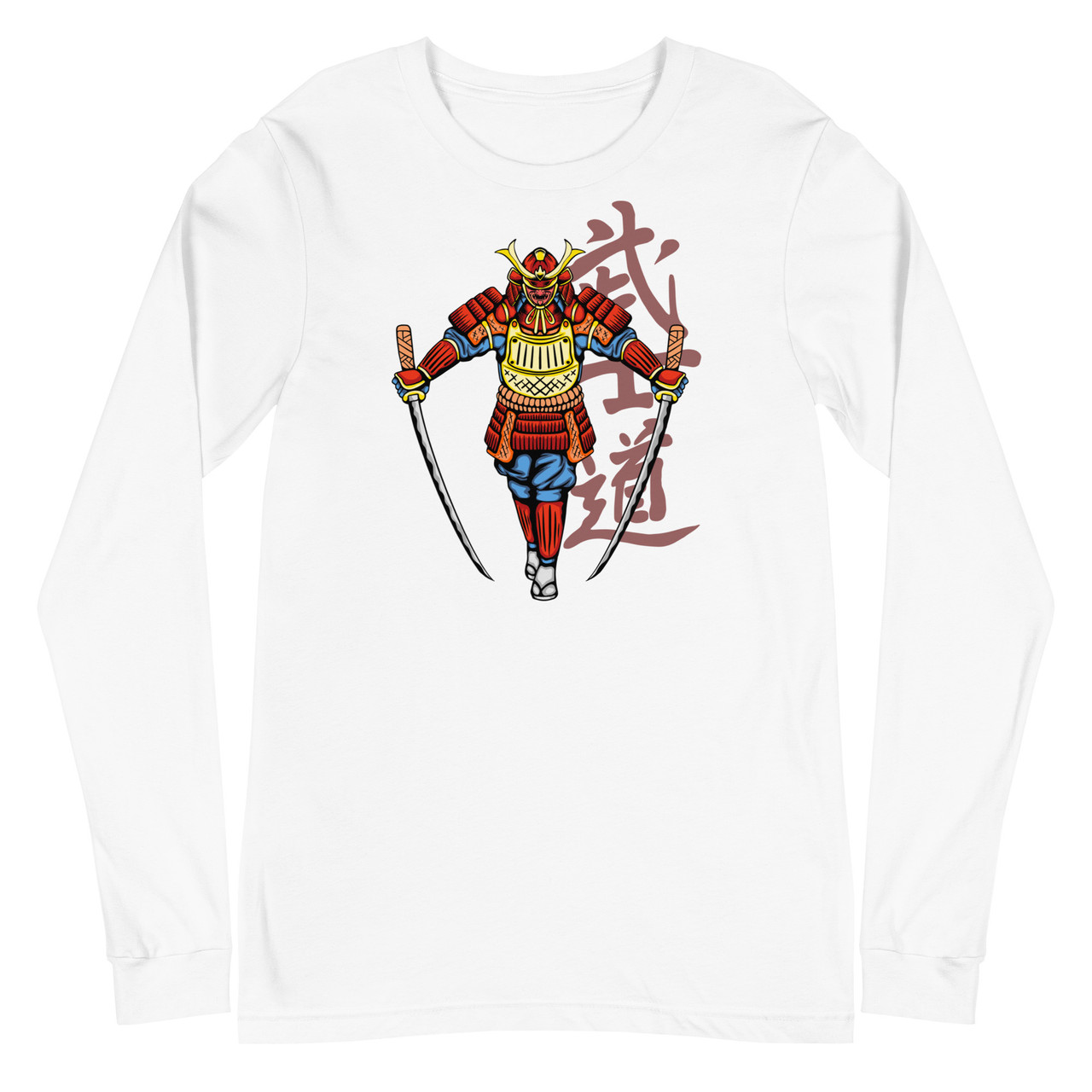 Samurai 4 Unisex Long Sleeve Tee - Bella + Canvas 3501 