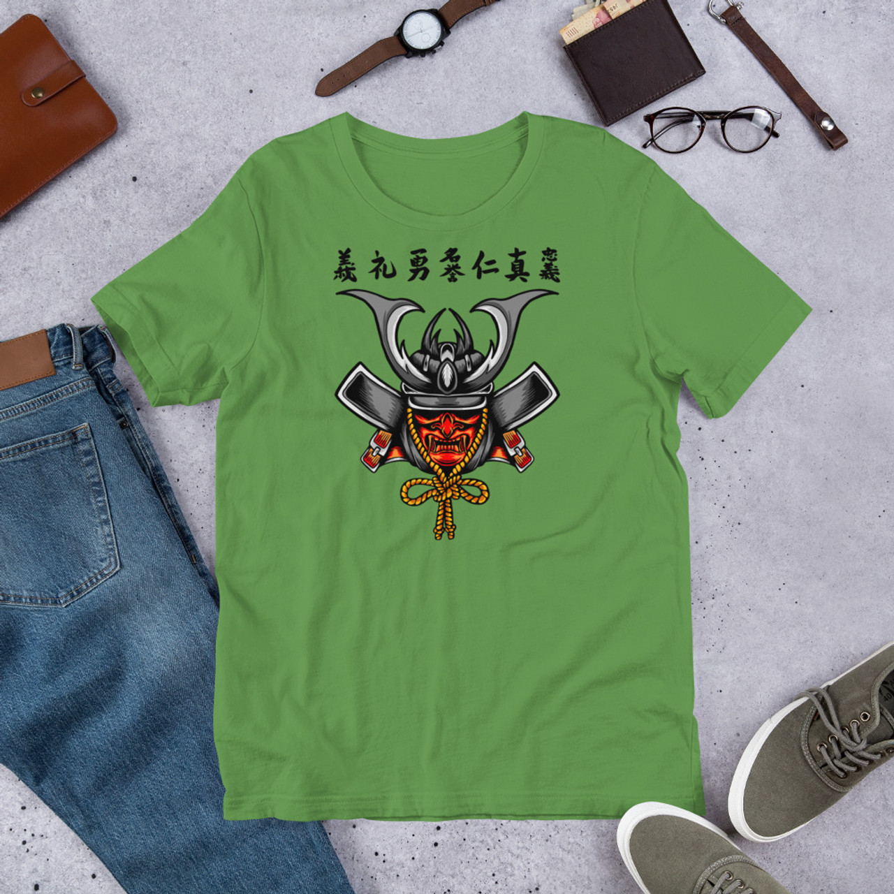 Leaf T-Shirt - Bella + Canvas 3001 Samurai 5