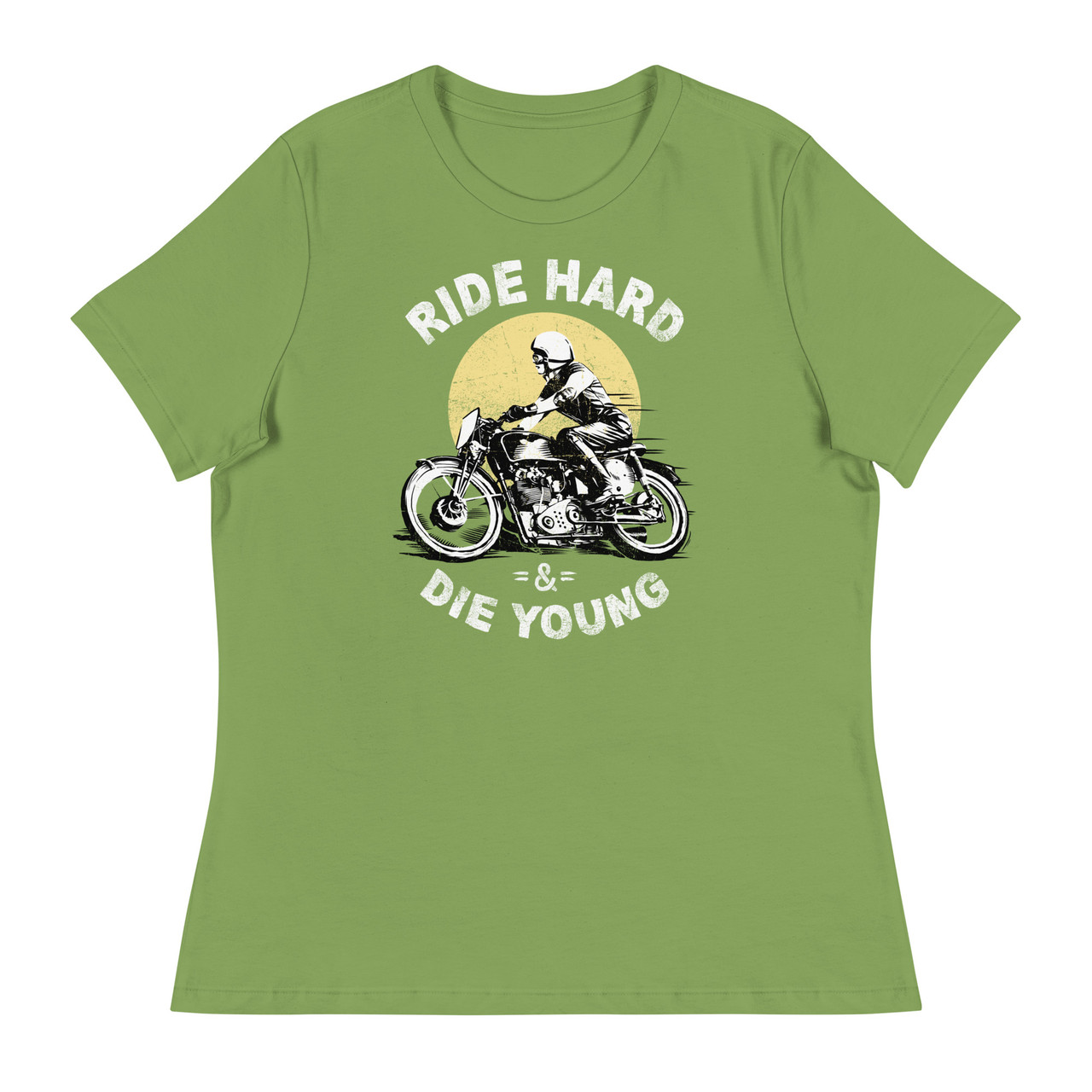 Leaf Ride Hard And Die Young Women's Relaxed T-Shirt - Bella + Canvas 6400