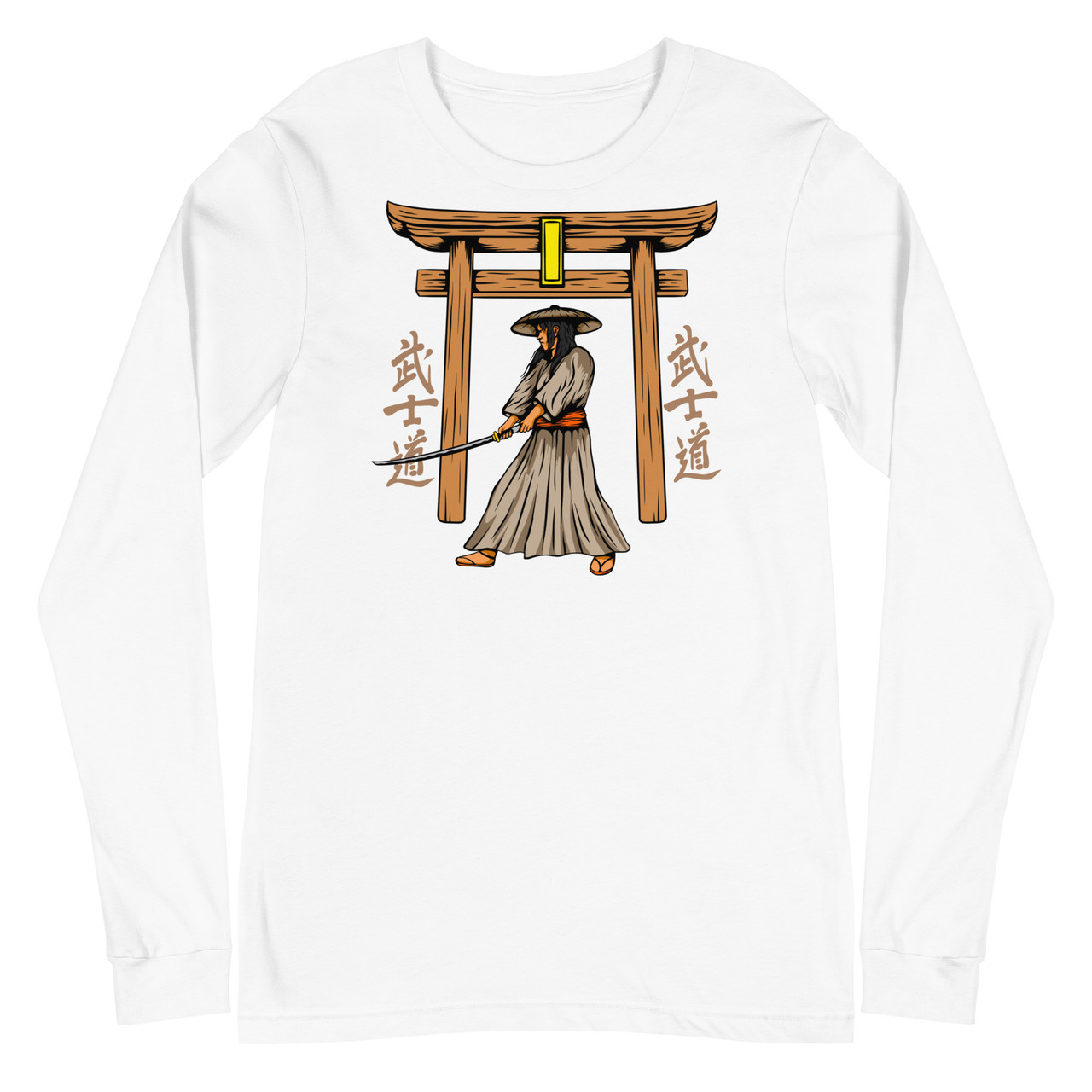Samurai 10 Unisex Long Sleeve Tee - Bella + Canvas 3501 