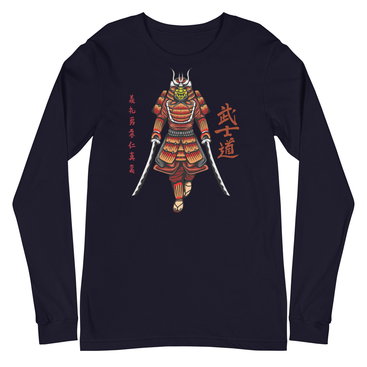 Samurai 11 Unisex Long Sleeve Tee - Bella + Canvas 3501 