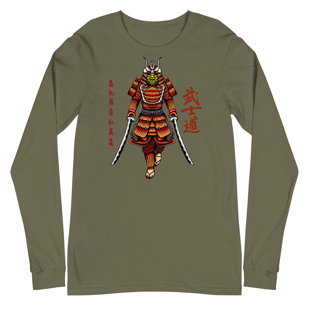 Samurai 11 Unisex Long Sleeve Tee - Bella + Canvas 3501 