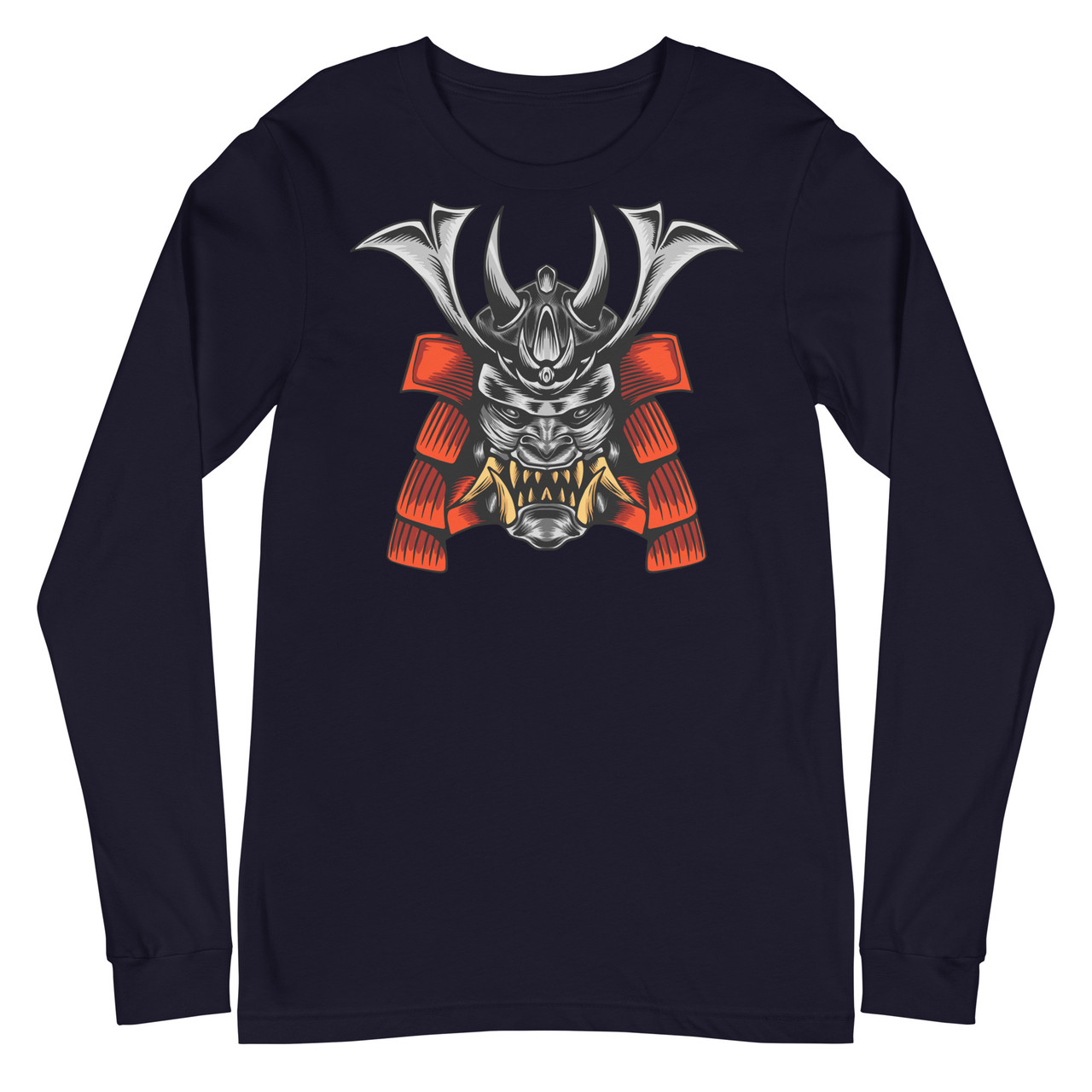 Samurai 15 Unisex Long Sleeve Tee - Bella + Canvas 3501 