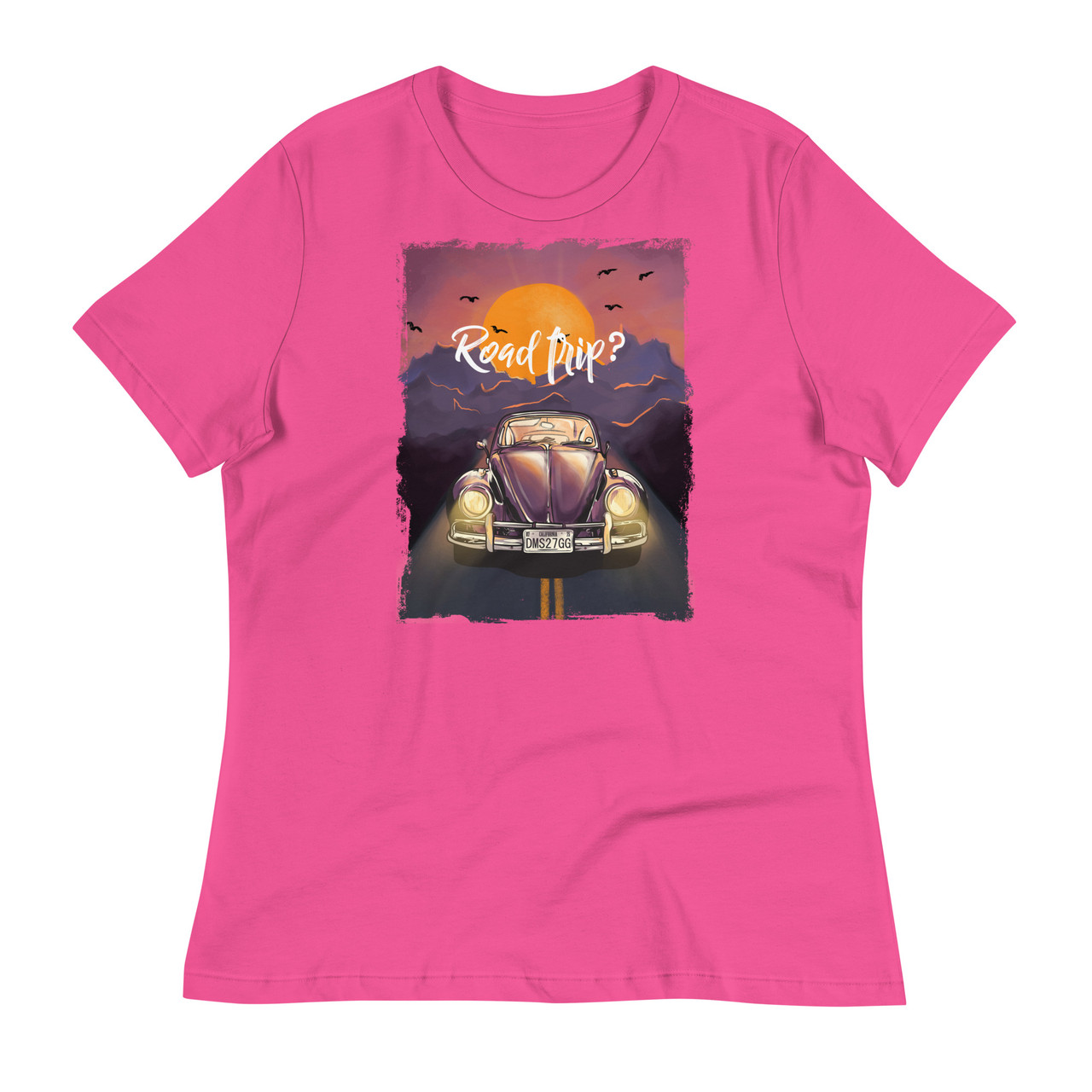 Sunset Road Trip Women's Relaxed T-Shirt - Bella + Canvas 6400 