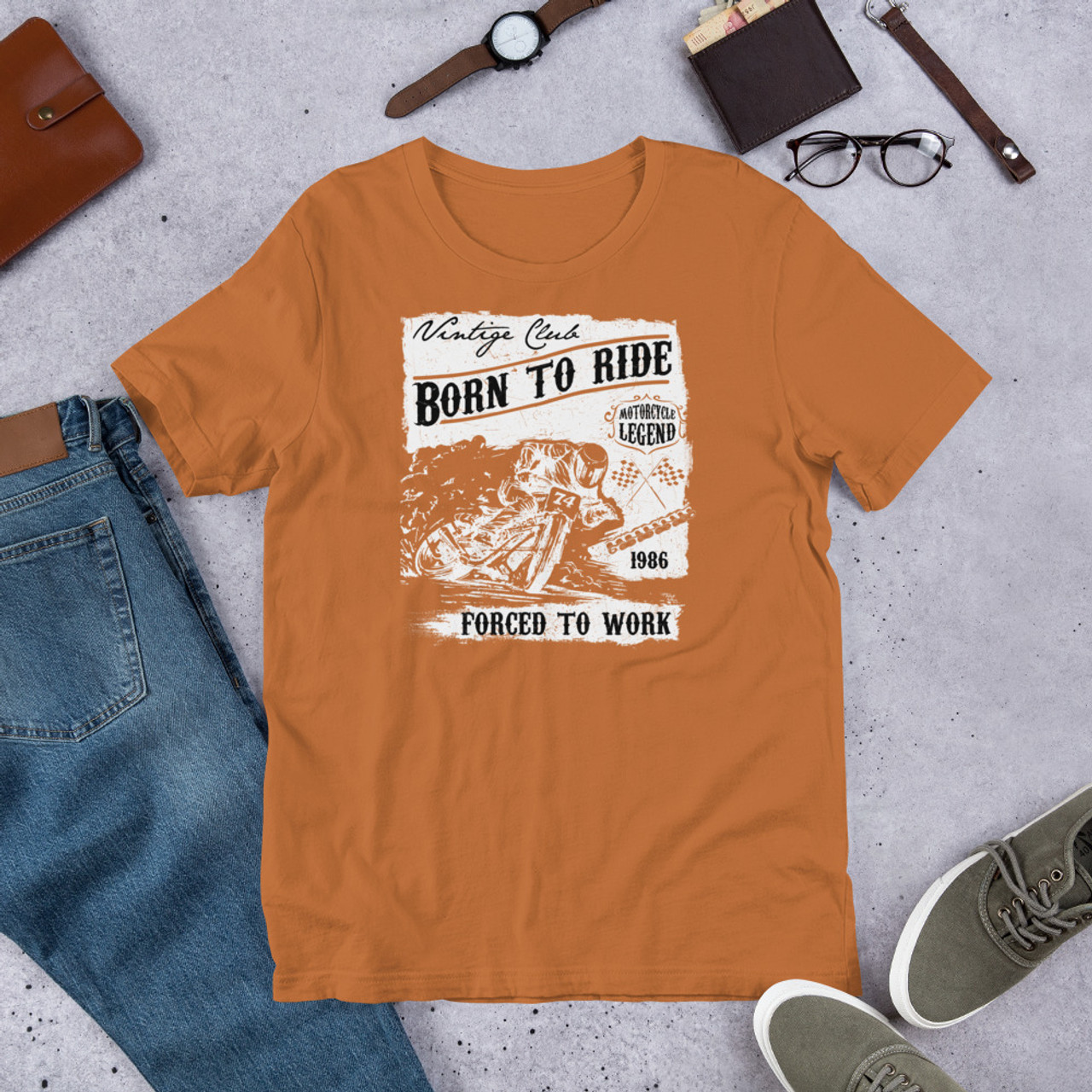 Toast t shirt born to ride