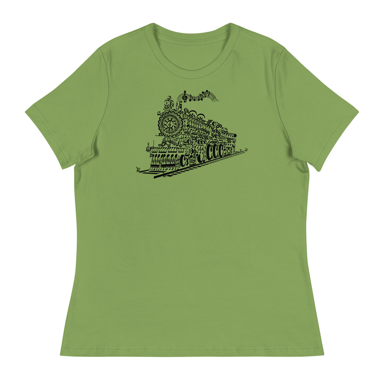 Leaf Song Train Women's Relaxed T-Shirt - Bella + Canvas 6400