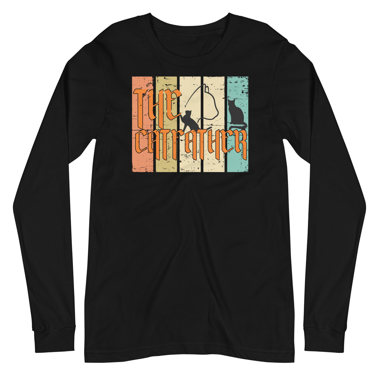 The Catfather Unisex Long Sleeve Tee - Bella + Canvas 3501 