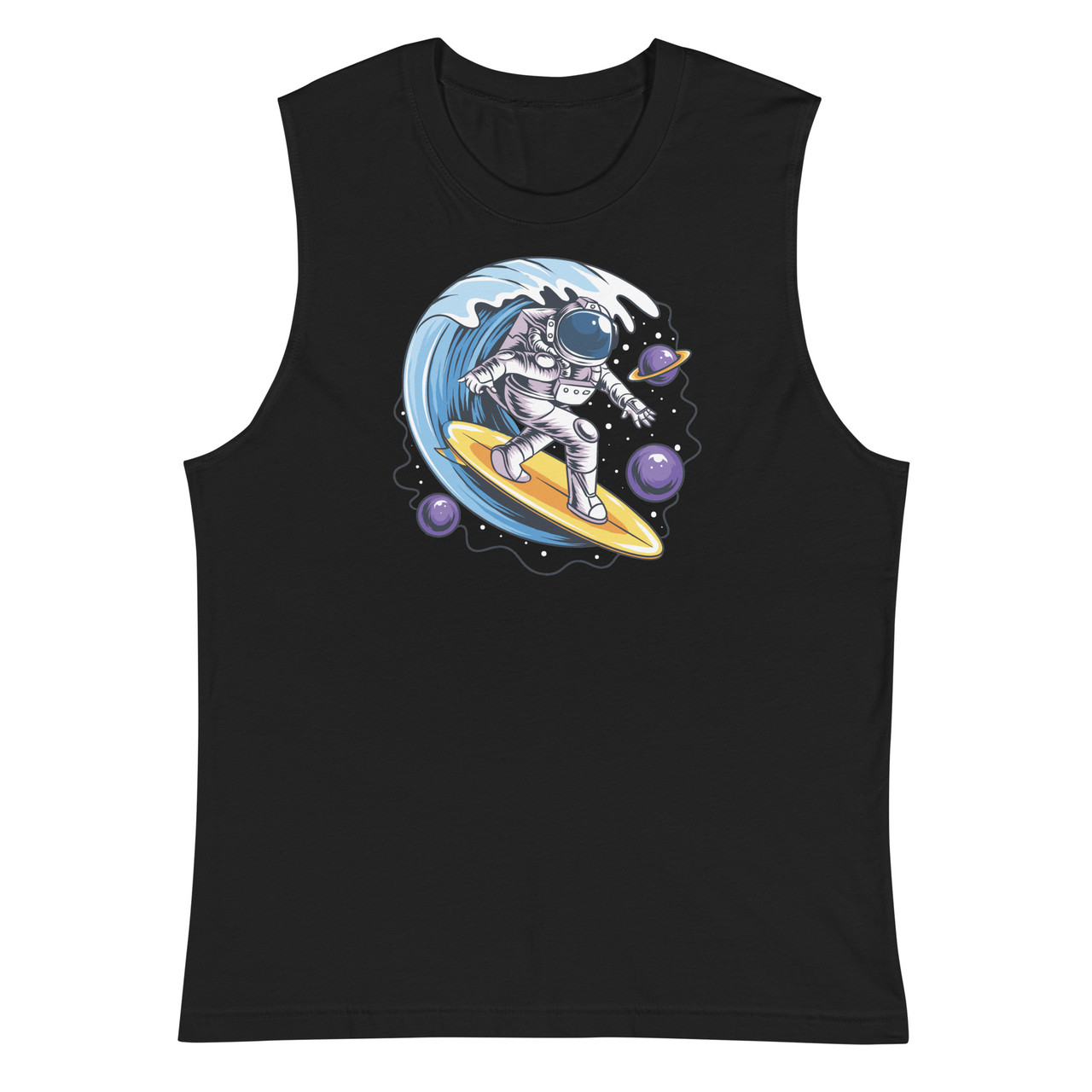Space Surfer Unisex Muscle Shirt - Bella + Canvas 3483 