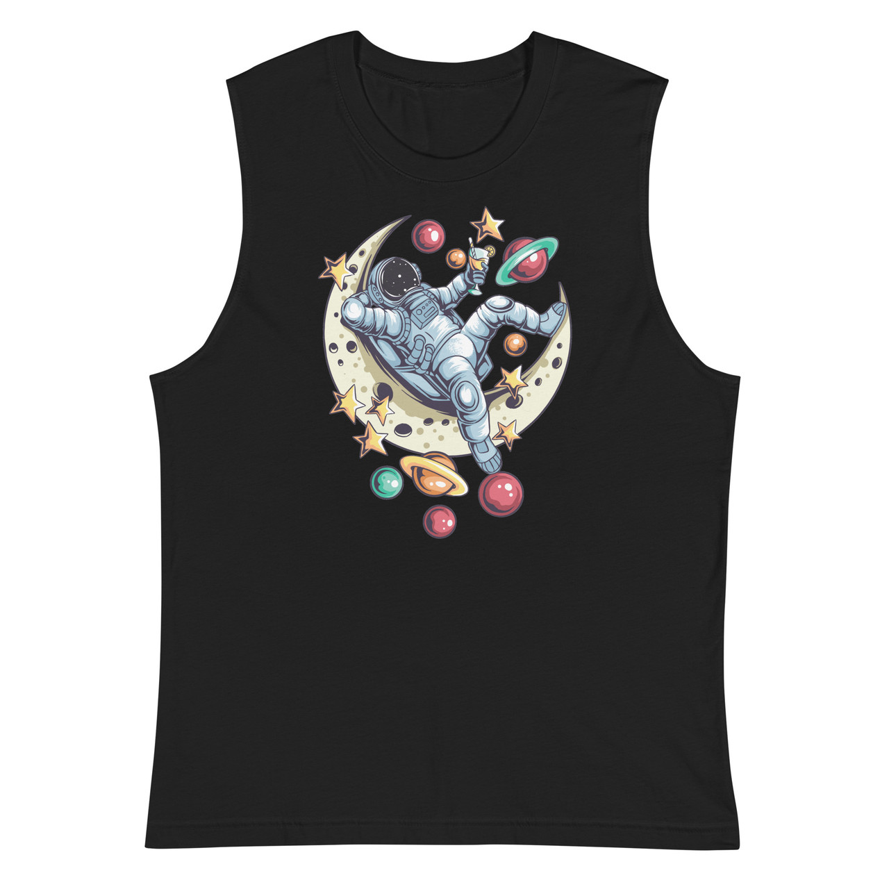 Moon Mimosas Unisex Muscle Shirt - Bella + Canvas 3483 