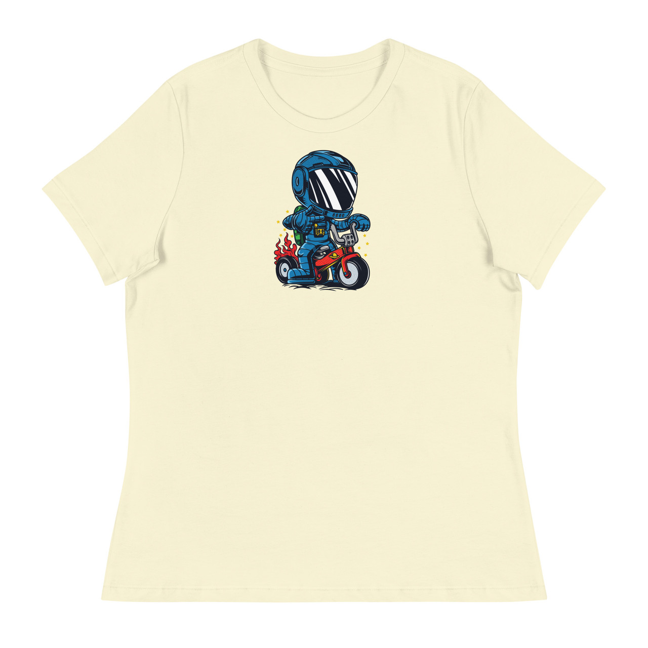 Space Scooter Women's Relaxed T-Shirt - Bella + Canvas 6400 