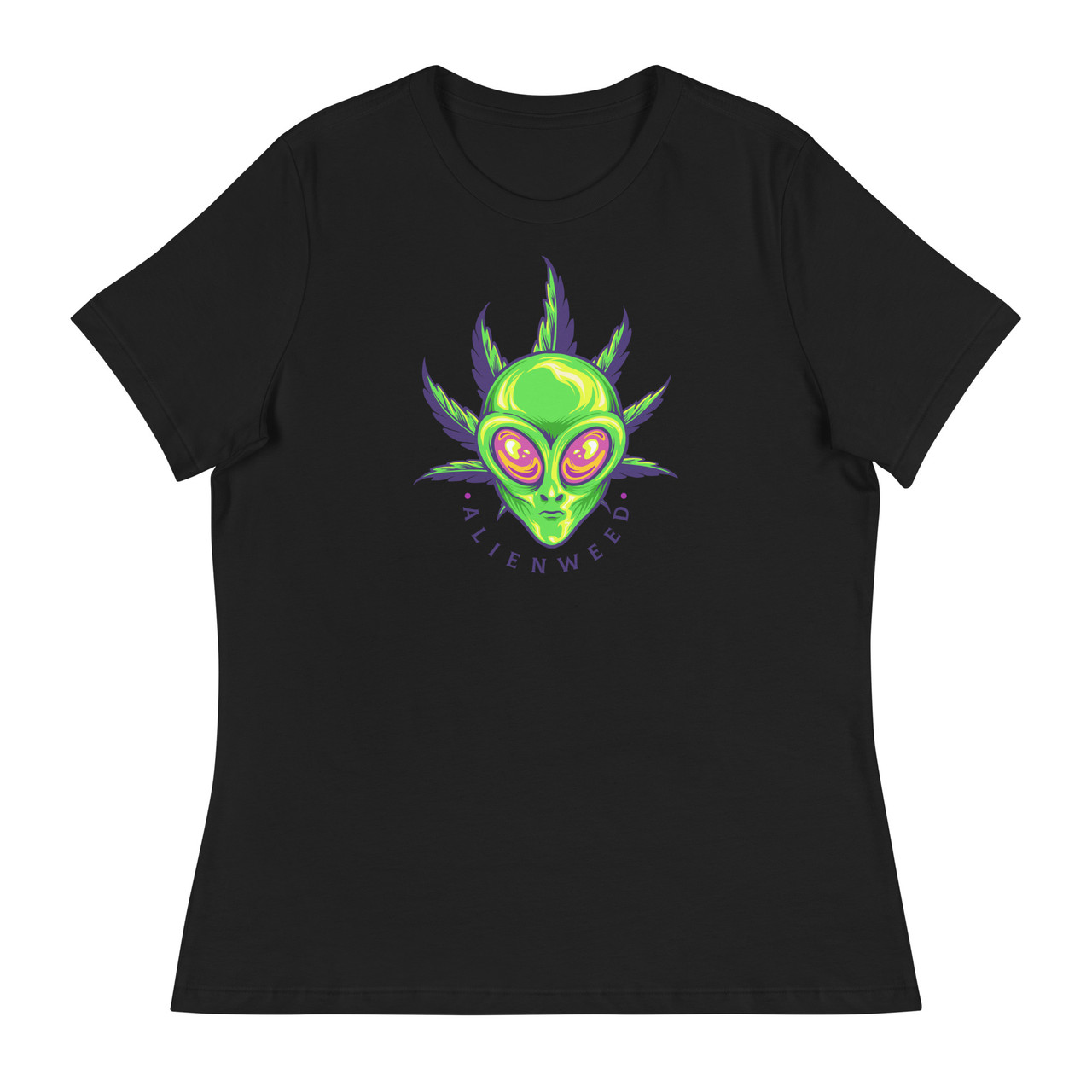 Alien Weed Women's Relaxed T-Shirt - Bella + Canvas 6400 