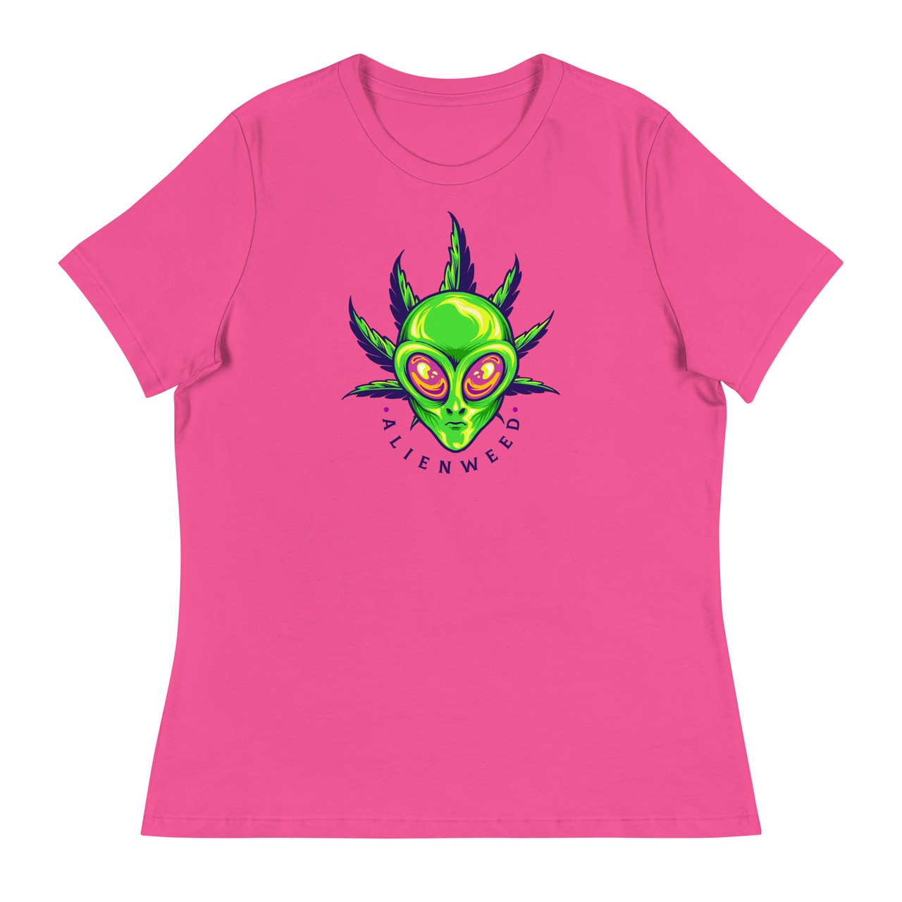 Alien Weed Women's Relaxed T-Shirt - Bella + Canvas 6400 