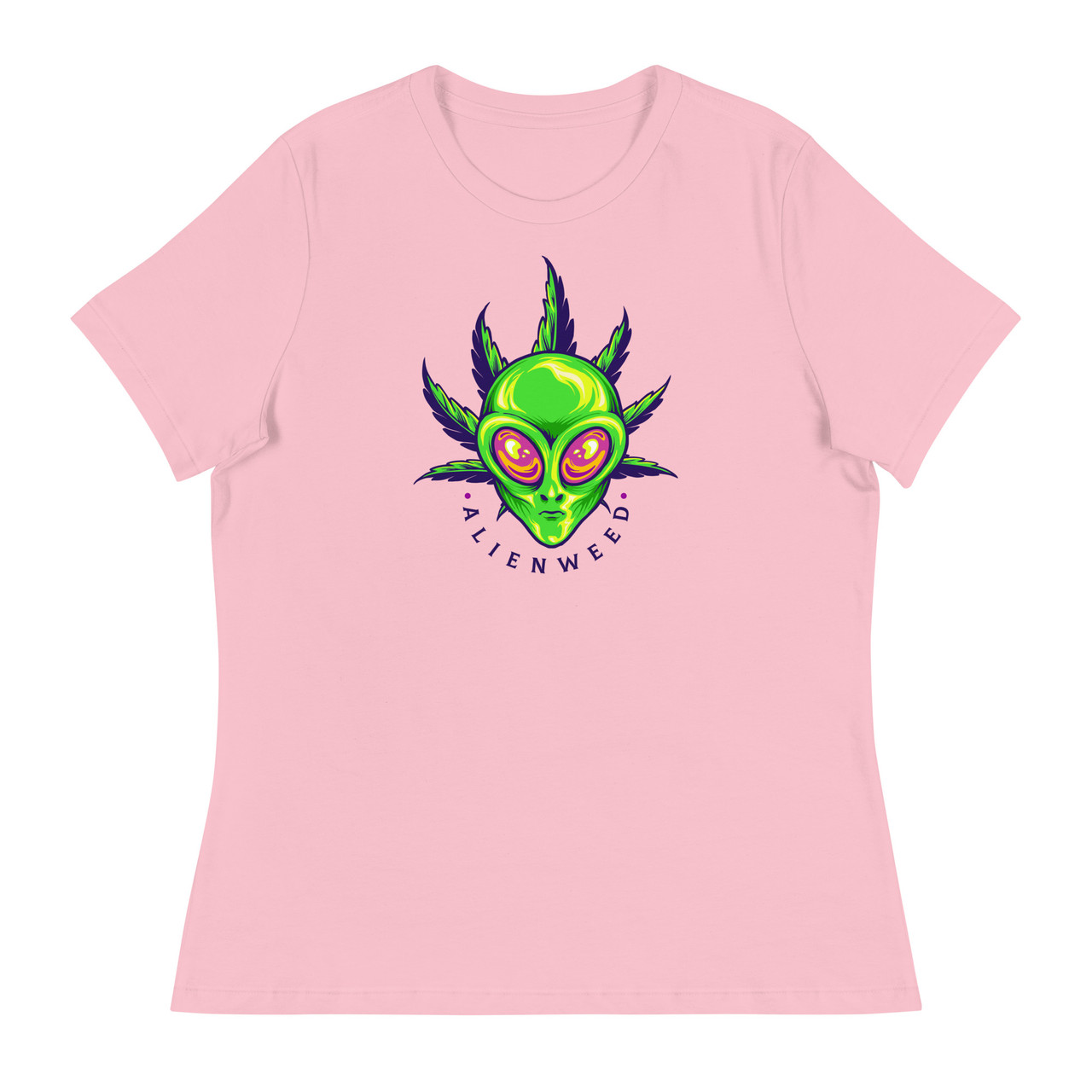 Alien Weed Women's Relaxed T-Shirt - Bella + Canvas 6400 