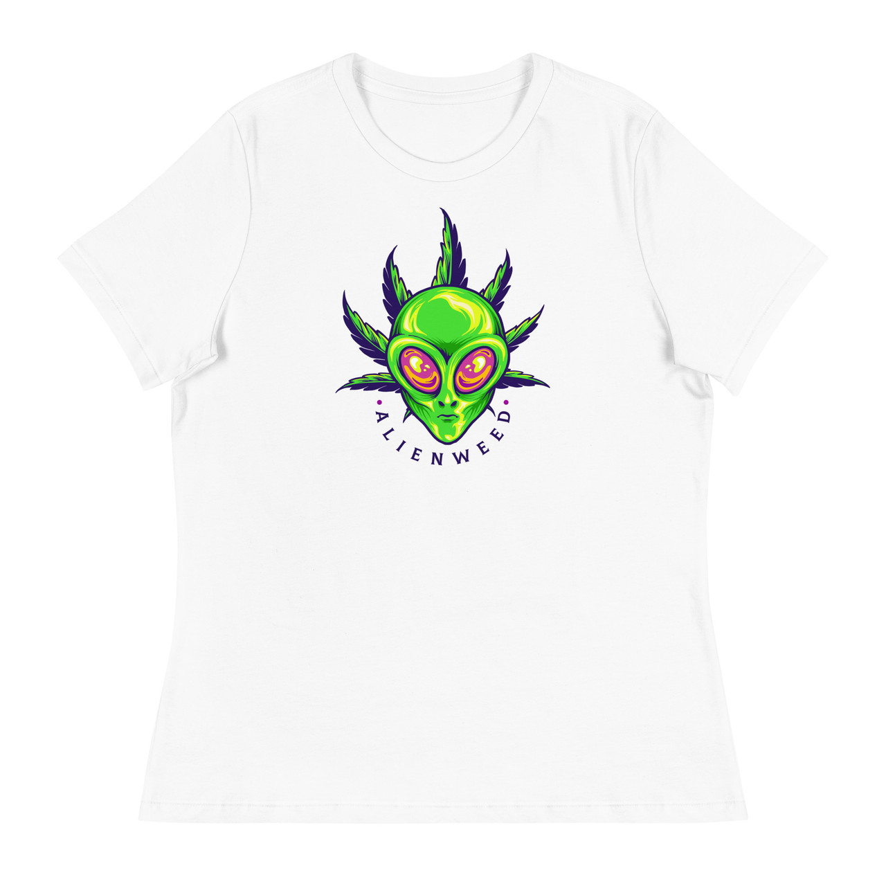 Alien Weed Women's Relaxed T-Shirt - Bella + Canvas 6400 