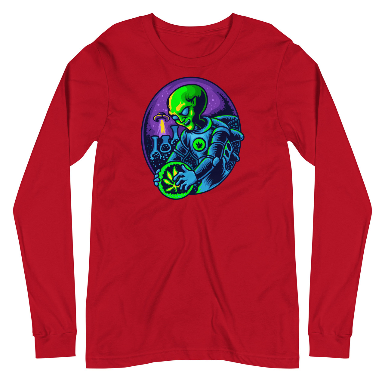 Alien Research Unisex Long Sleeve Tee - Bella + Canvas 3501 