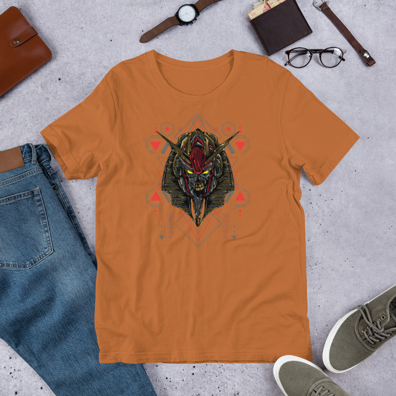 Toast T-Shirt - Bella + Canvas 3001 Anubis Egyptian God of the Dead