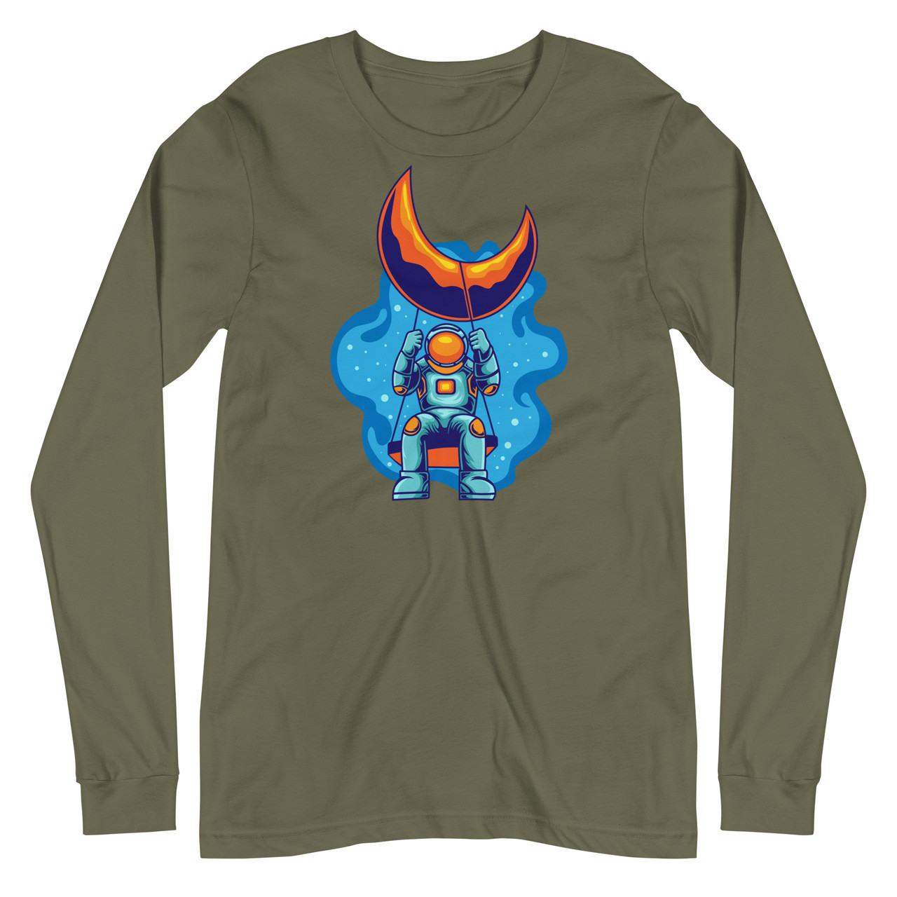 Moon Swing Unisex Long Sleeve Tee - Bella + Canvas 3501 