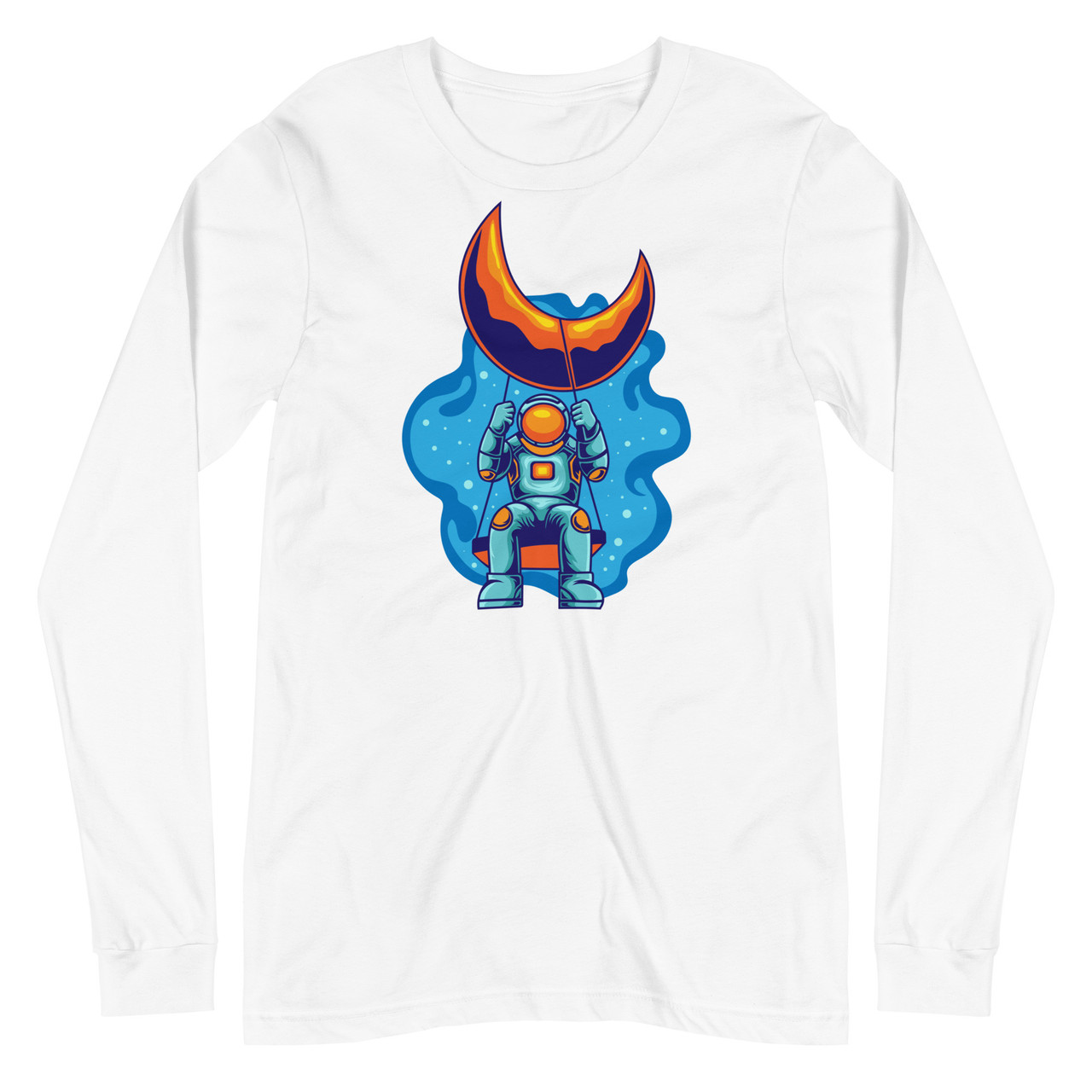 Moon Swing Unisex Long Sleeve Tee - Bella + Canvas 3501 